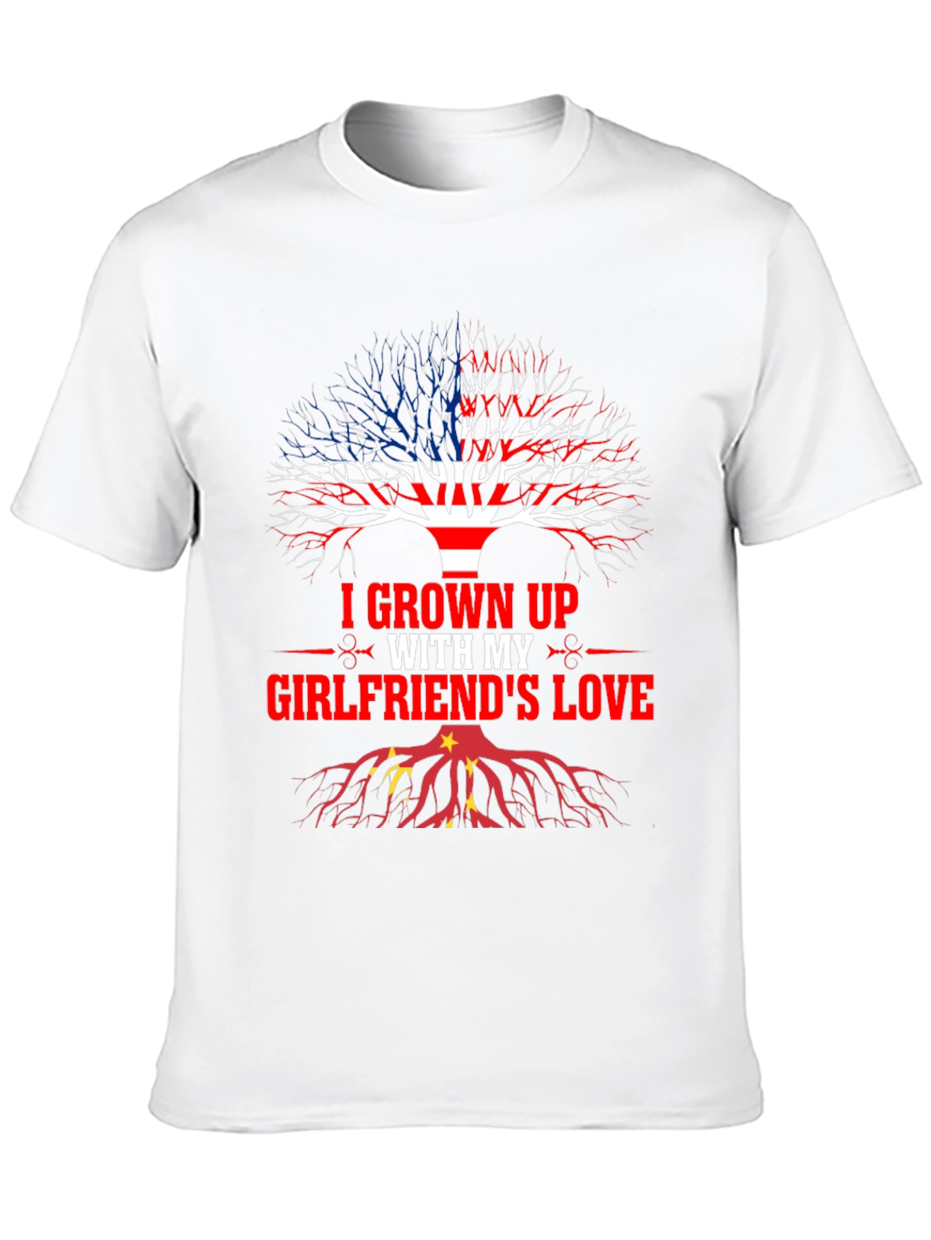 Black I Grown Up With My Girlfriend's Love T-Shirt view 10