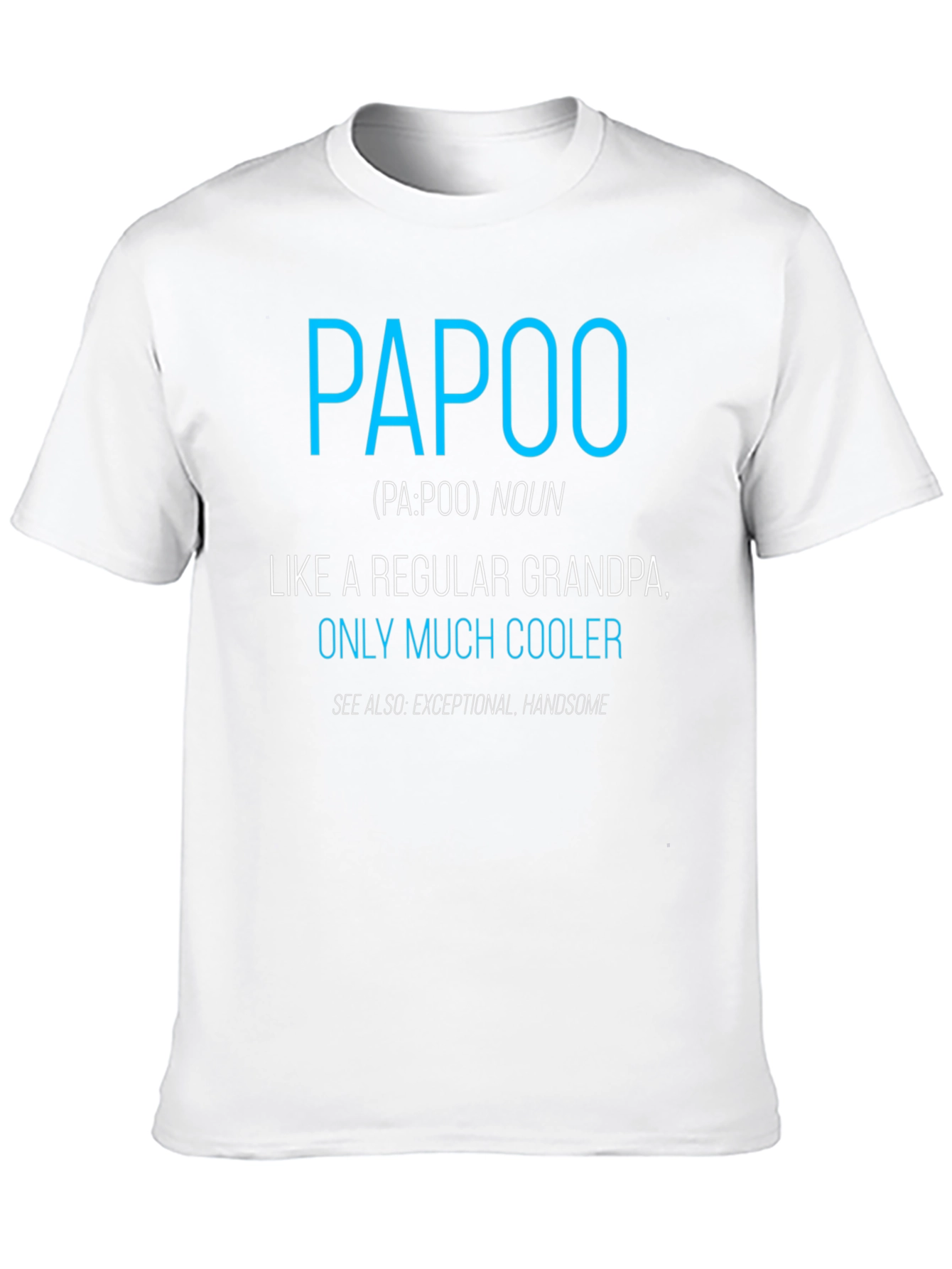 Black Funny Papoo Definition T-Shirt - Cool Grandpa Tee view 10