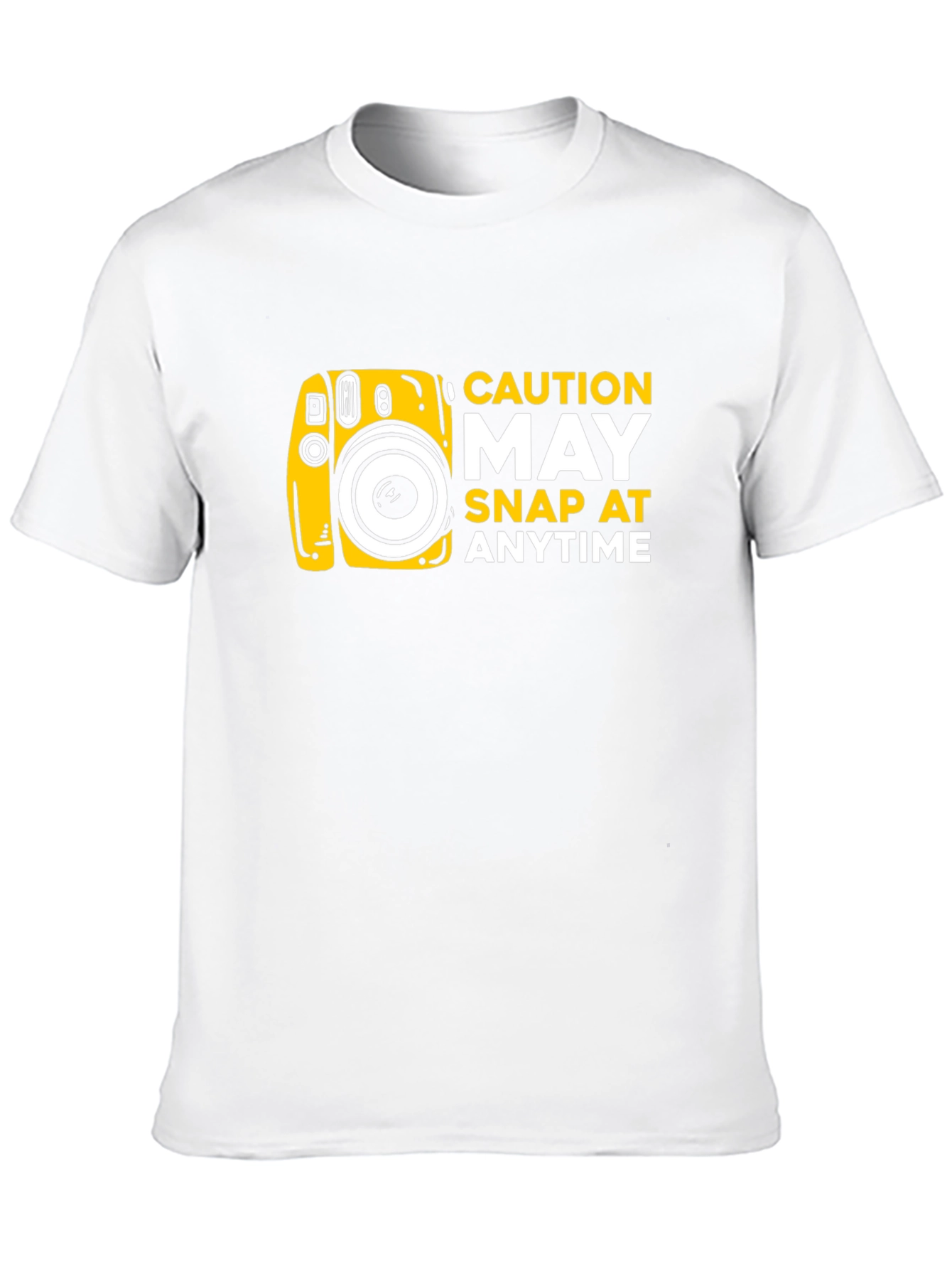 Black Caution May Snap At Anytime T-Shirt view 10