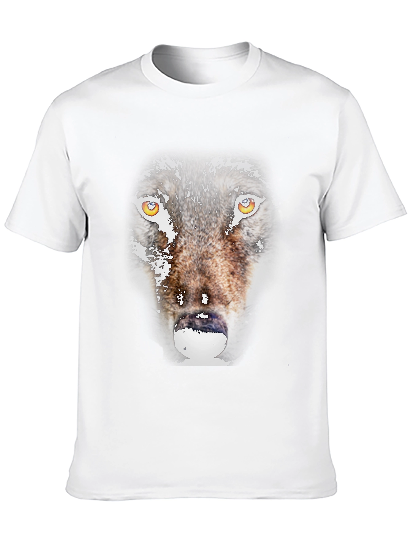 Black Wolf Graphic Print Black T-Shirt view 10