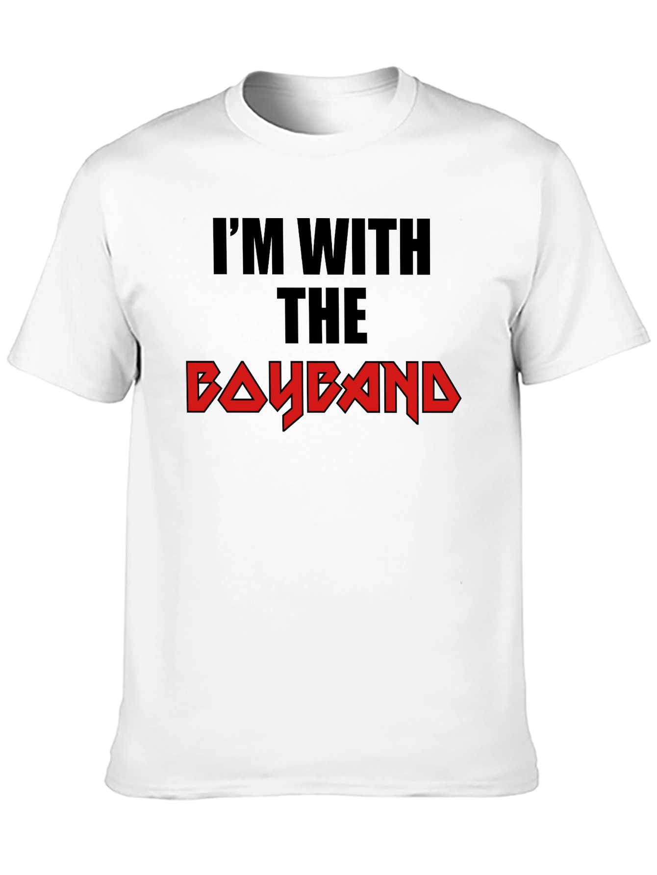 Black I'm With The Boyband Black Graphic Tee view 10