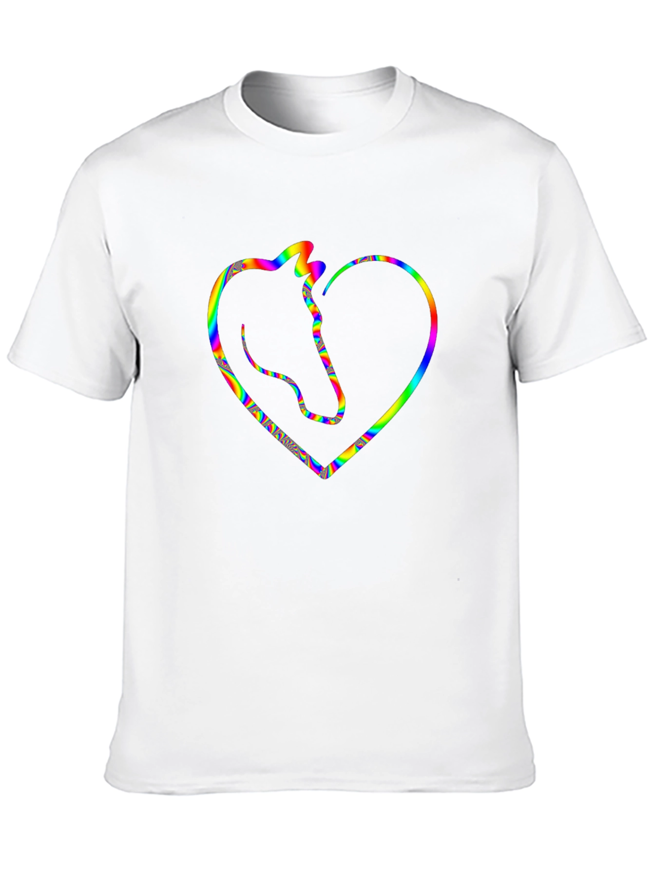 Black Horse Love Heart Graphic Tee view 10