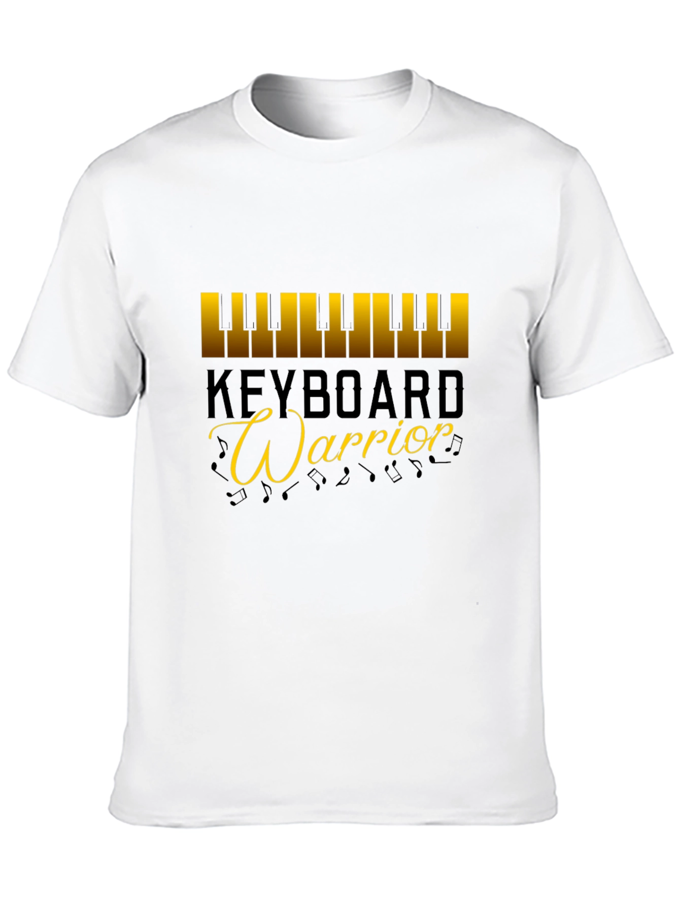 Black Keyboard Warrior Graphic Tee view 10