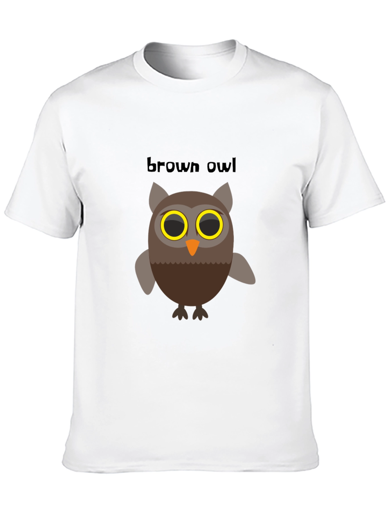 Black Brown Owl Graphic Tee - Men's Black T-Shirt view 10