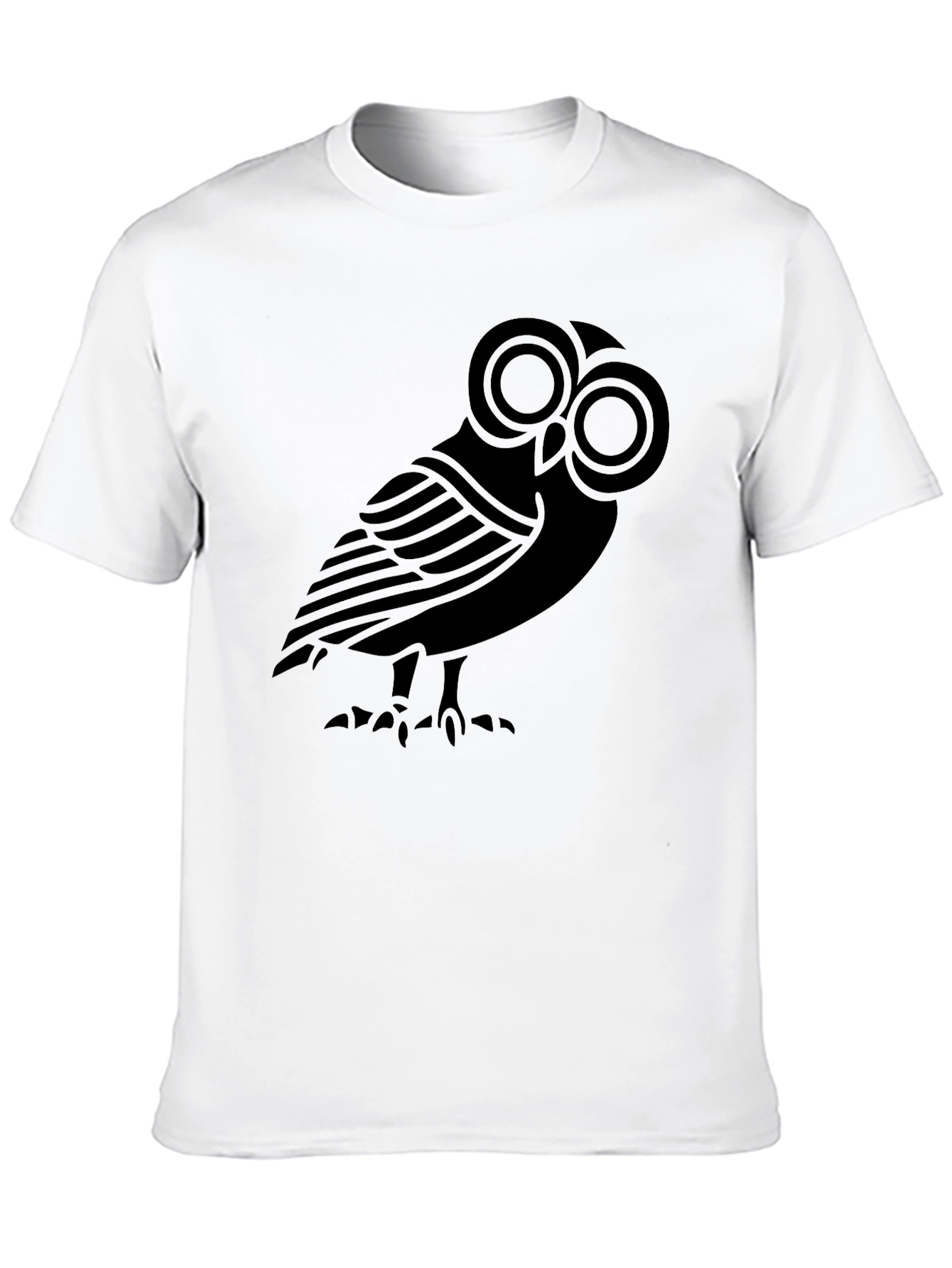 Black Owl Graphic Black T-Shirt view 10
