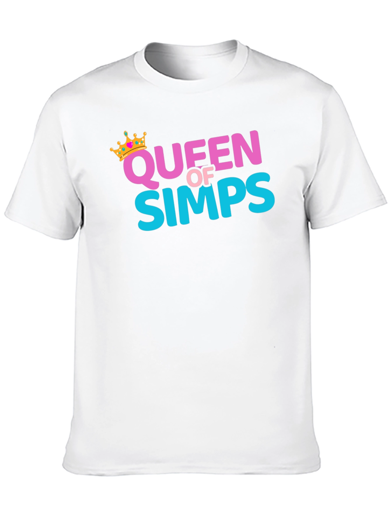 Black Queen Of Simps Black T-Shirt view 10