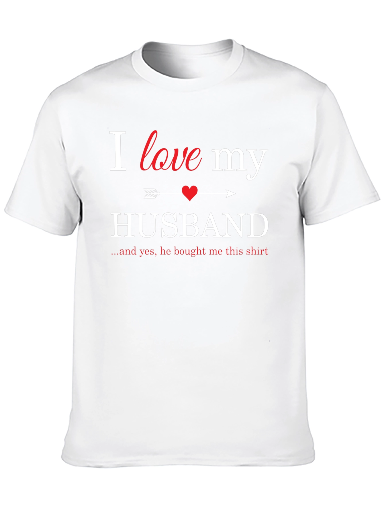 Black I Love My Husband T-Shirt - Husband Gift view 10