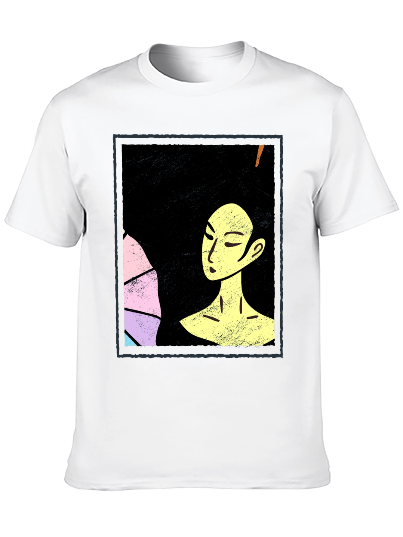 Black Artistic Afro Woman Graphic Tee view 10