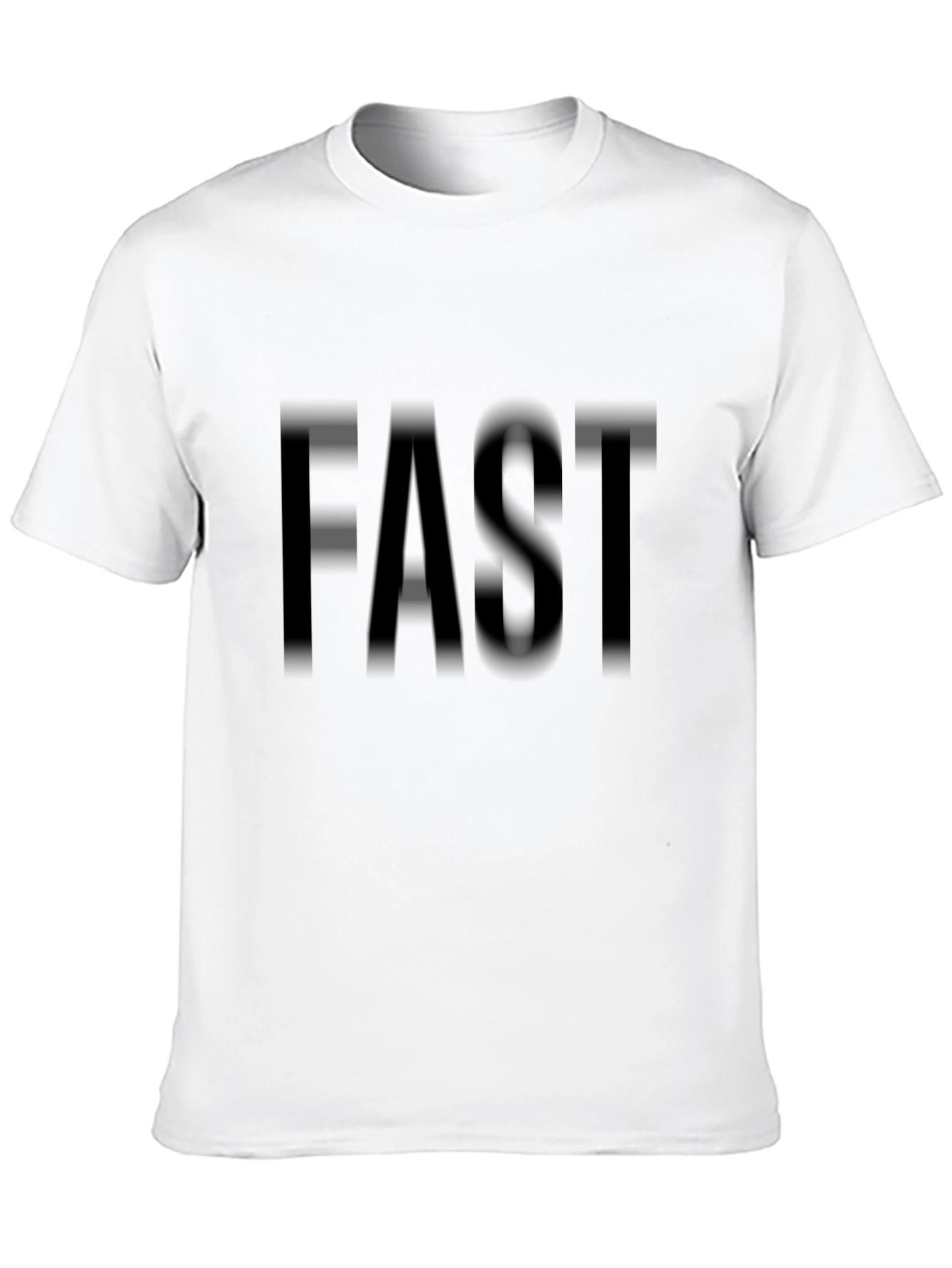 Black FAST Black Graphic Tee - Casual Short Sleeve Shirt view 10