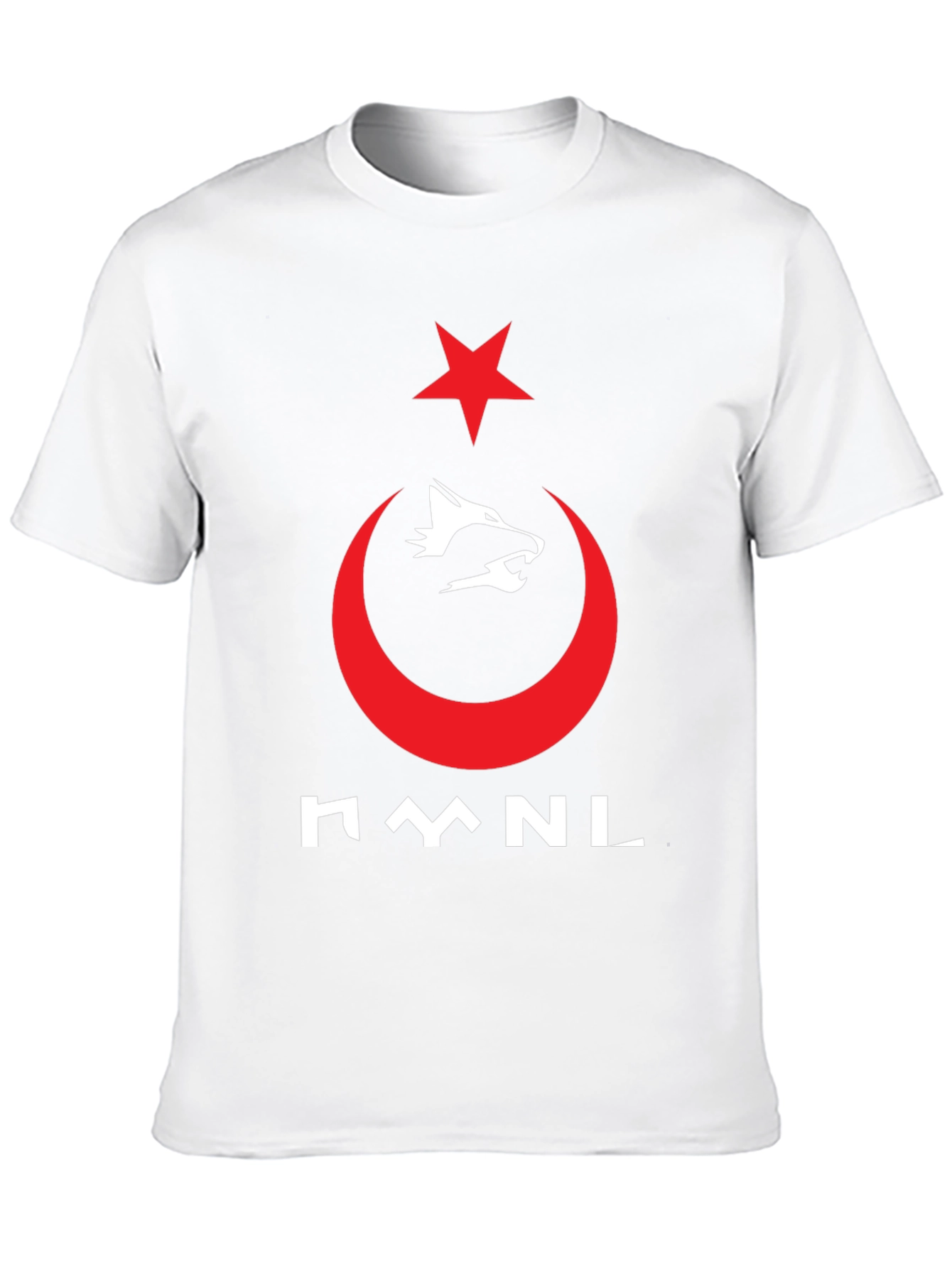 Black Turkish Pride T-Shirt - Wolf & Crescent Star Design view 10