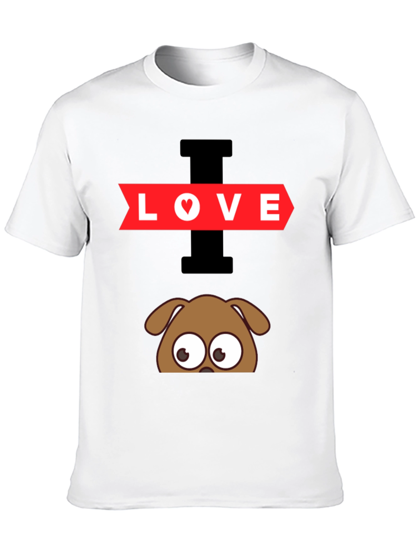 Black I Love Dogs Graphic T-Shirt view 10
