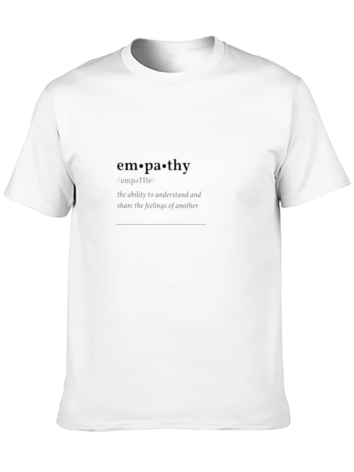 Black Empathy Definition Black T-Shirt view 10