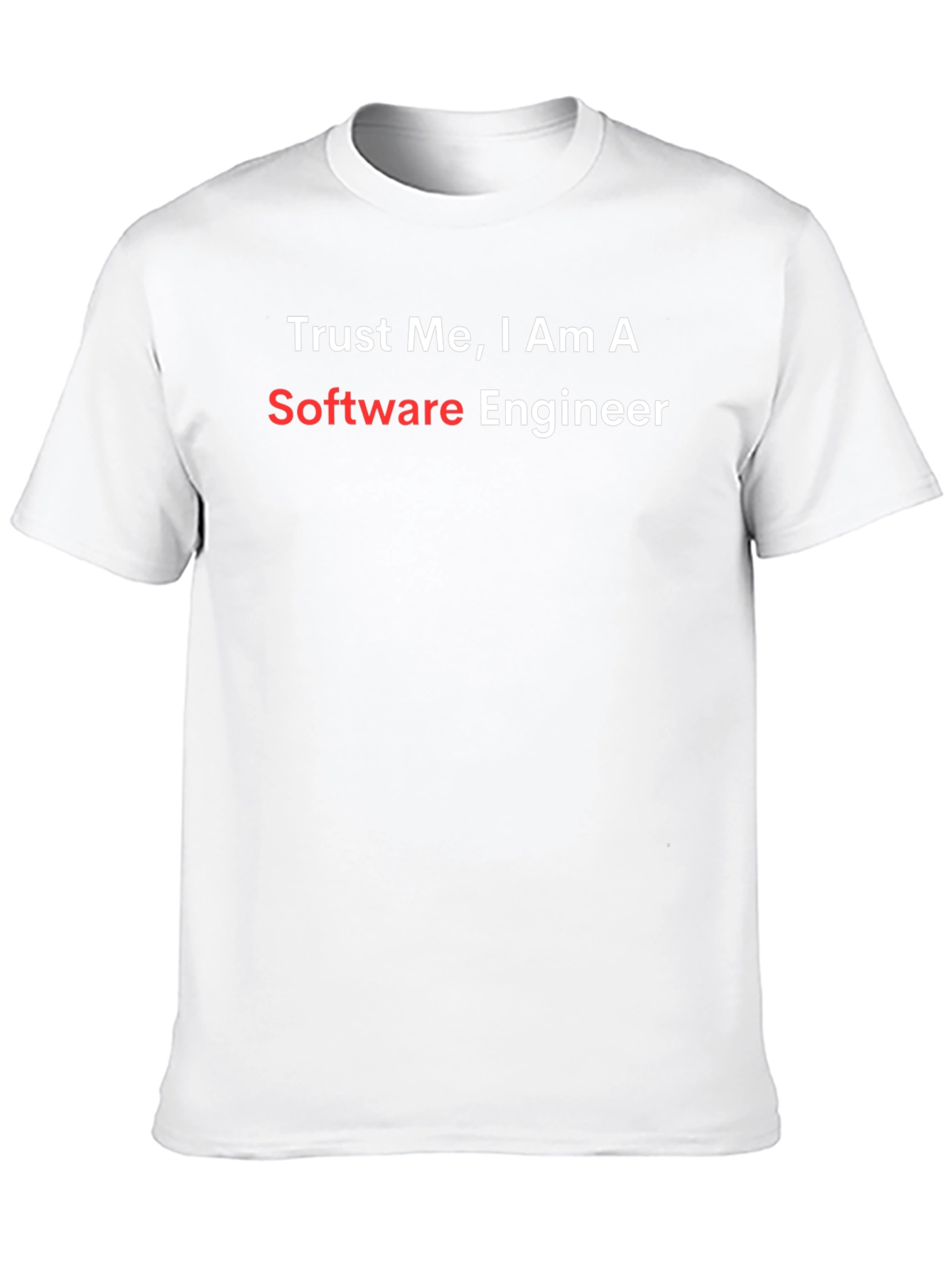 Black Trust Me I'm a Software Engineer T-Shirt view 10