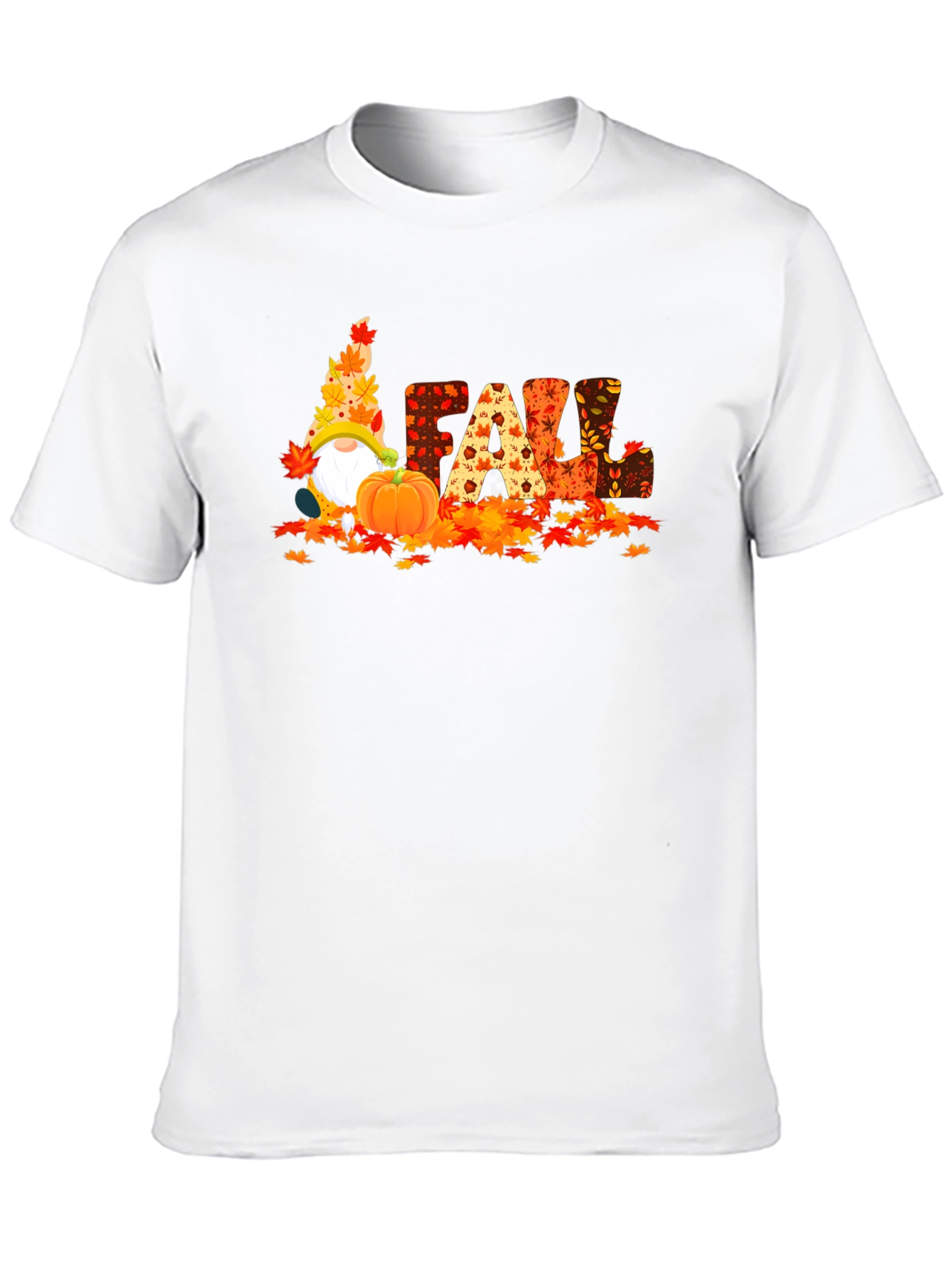Black Fall Gnomes Graphic Tee - Autumn Harvest Shirt view 10