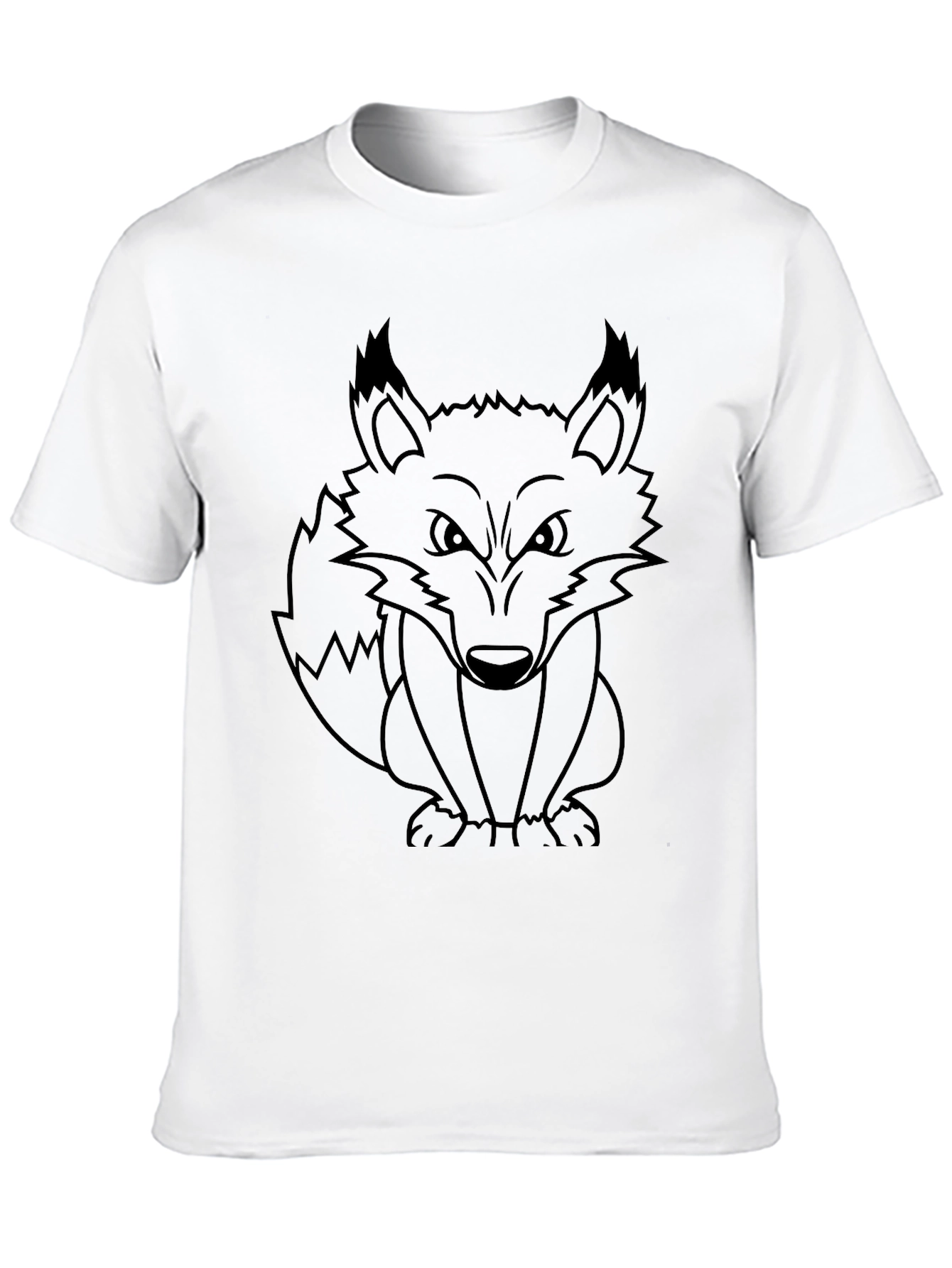 Black Fox Graphic Print Crew Neck T-Shirt view 10