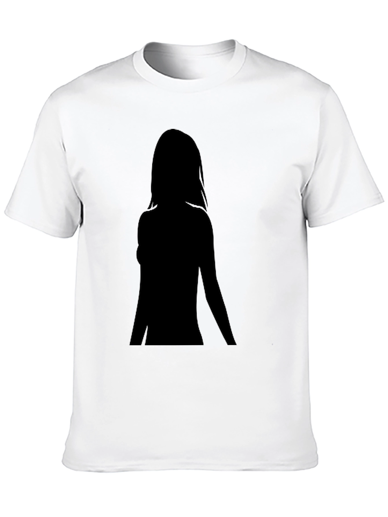 Black Silhouette Graphic Black T-Shirt - Unisex view 10
