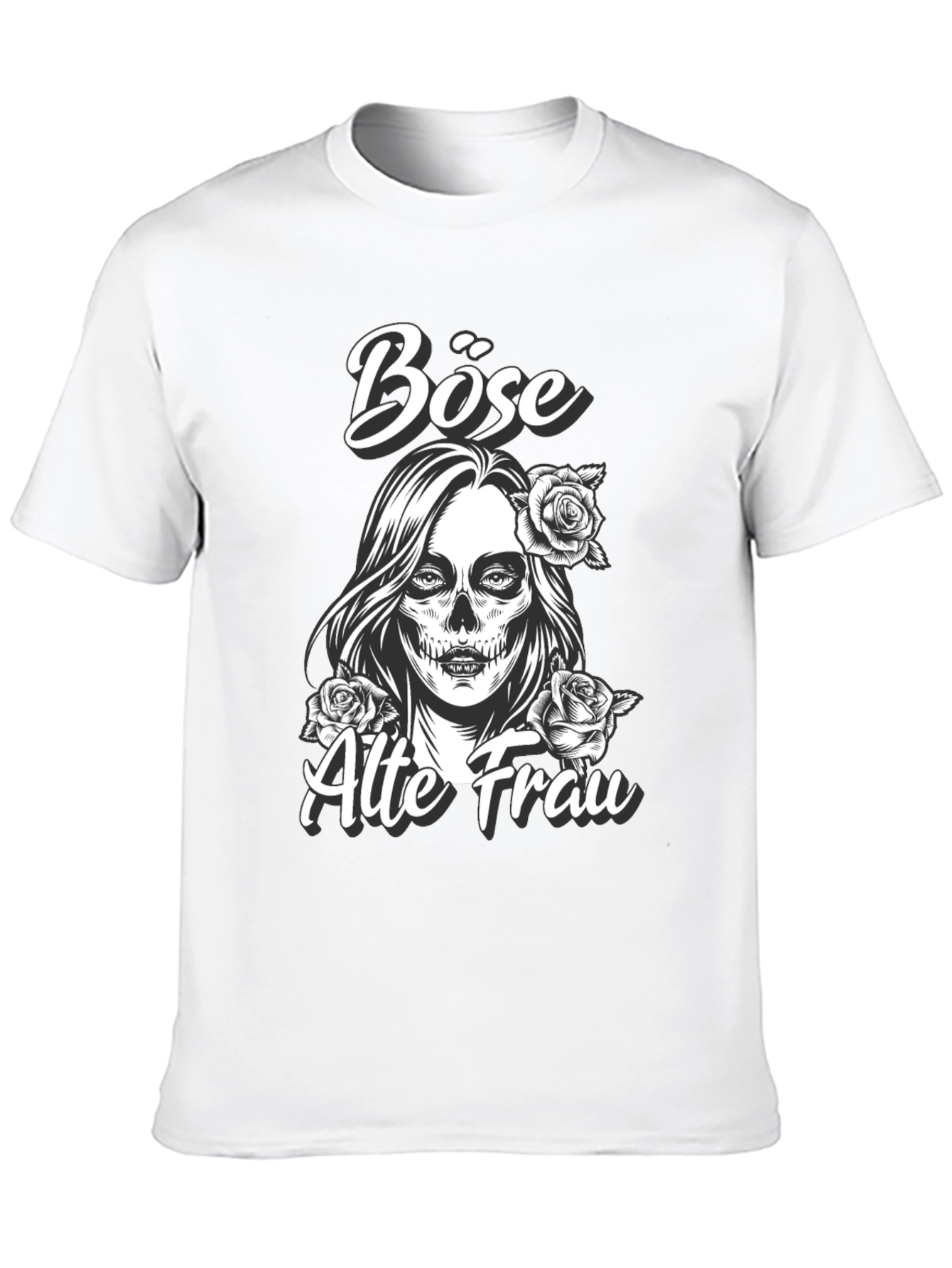 Black Böse Alte Frau Graphic Tee view 10
