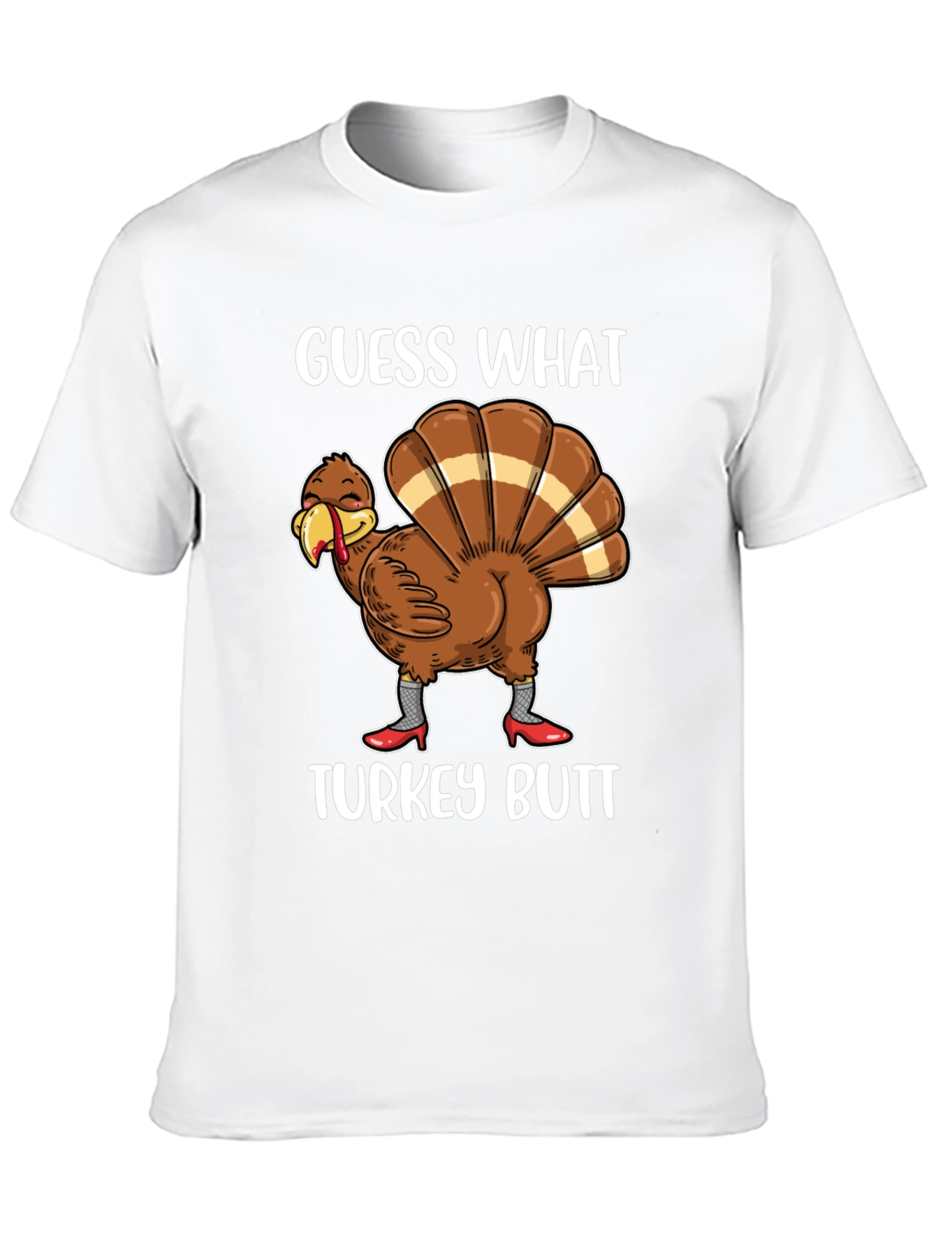 Black Guess What Turkey Butt Shirt view 10
