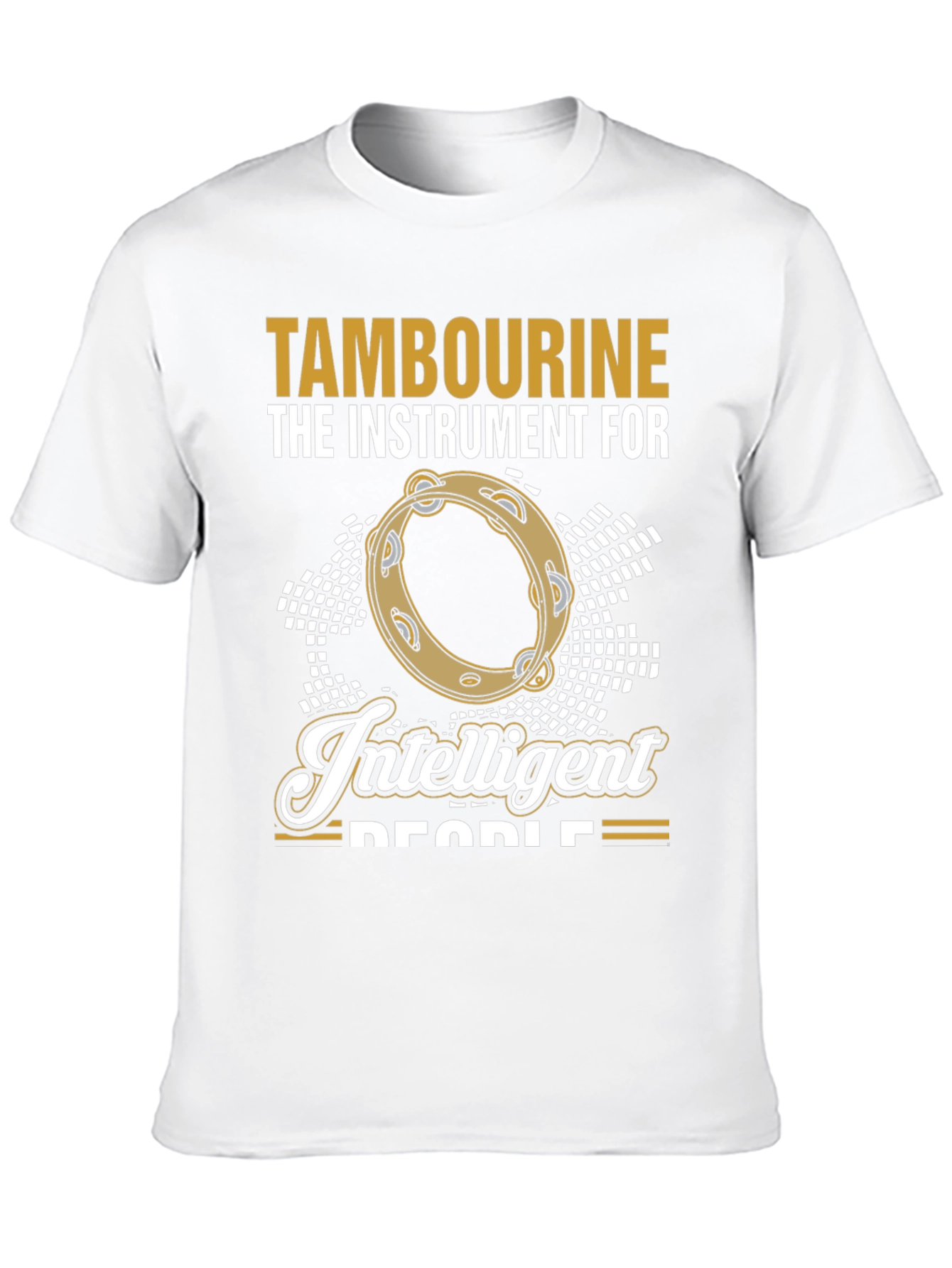 Black Tambourine Intelligent People T-Shirt view 10