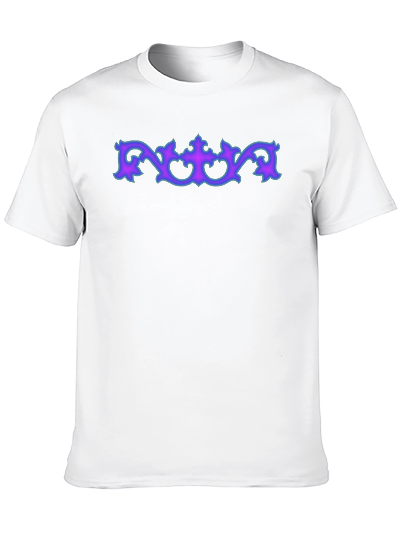 Ornate Accent Graphic Tee - Soft Black Cotton - 10