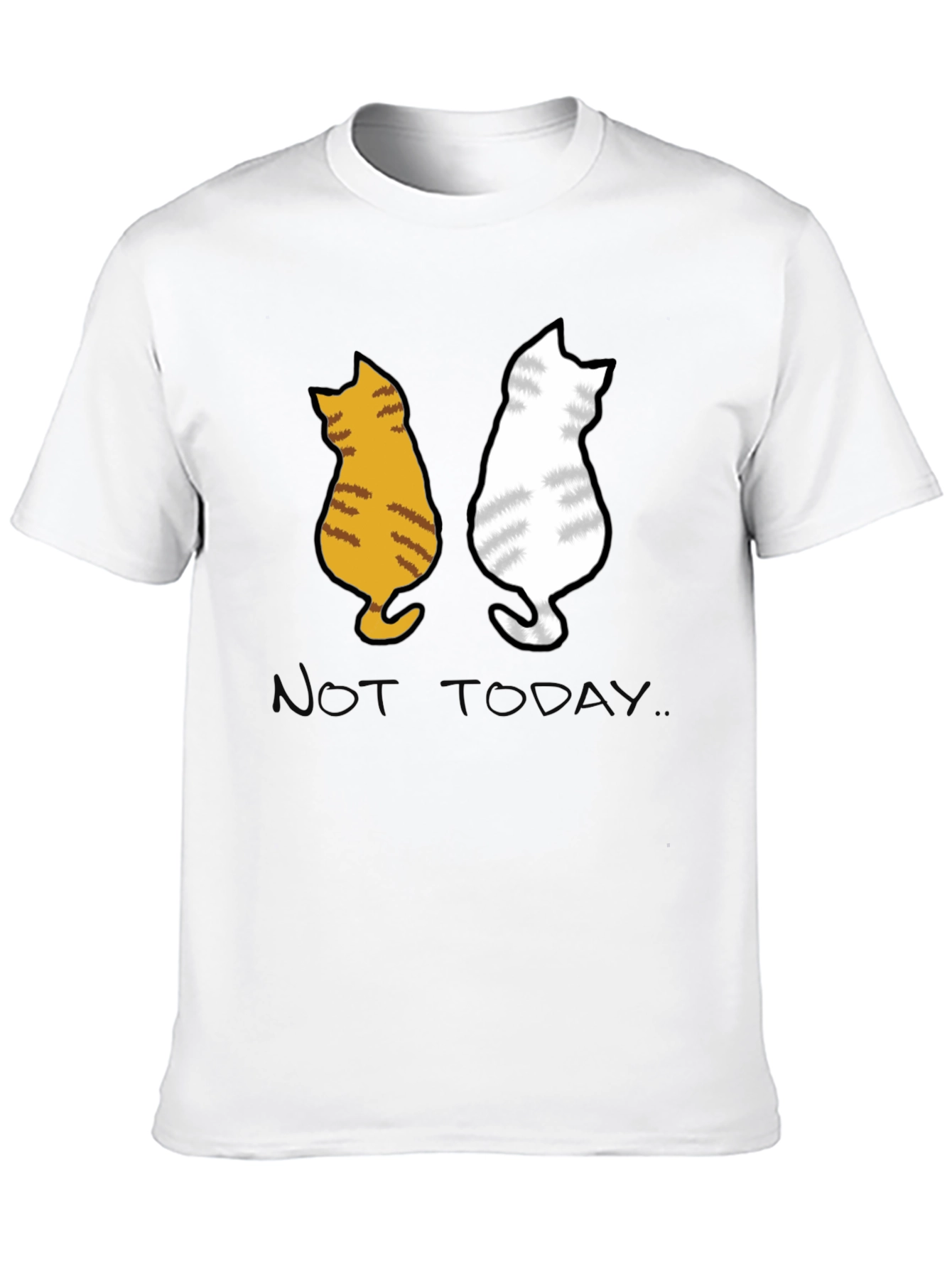 Black Two Cats 'Not Today' Graphic Tee view 10