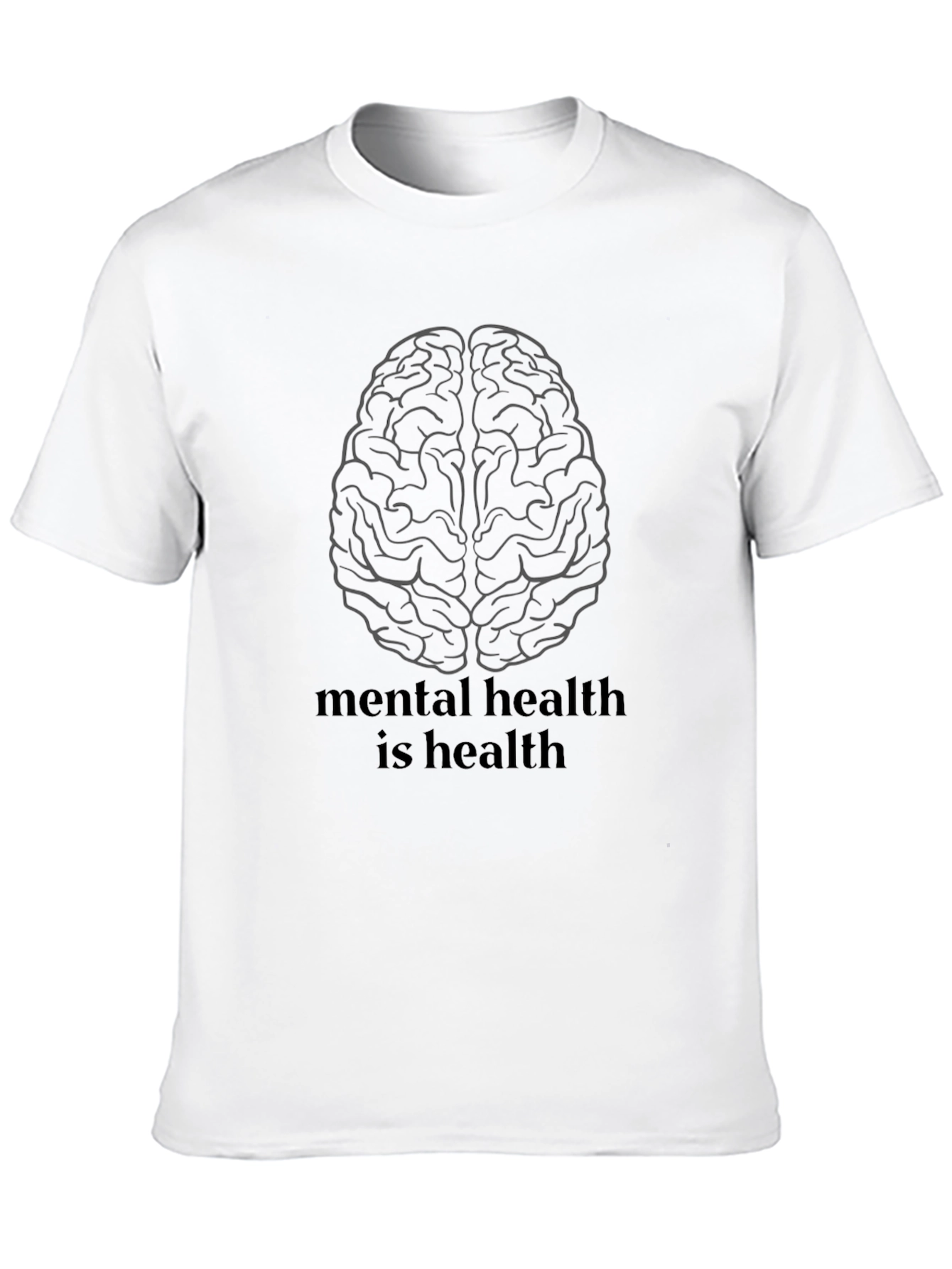 Black Mental Health is Health T-Shirt - Unisex Black Tee view 10