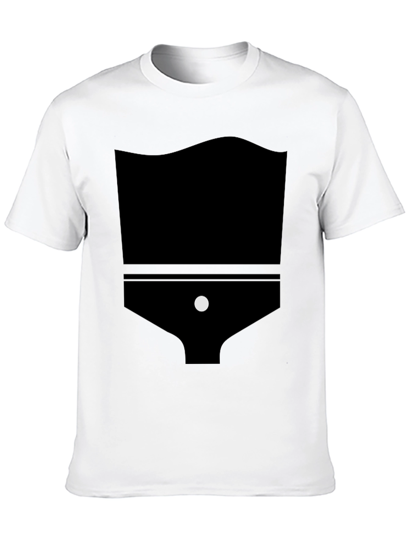 Black Abstract Graphic Black T-Shirt view 10