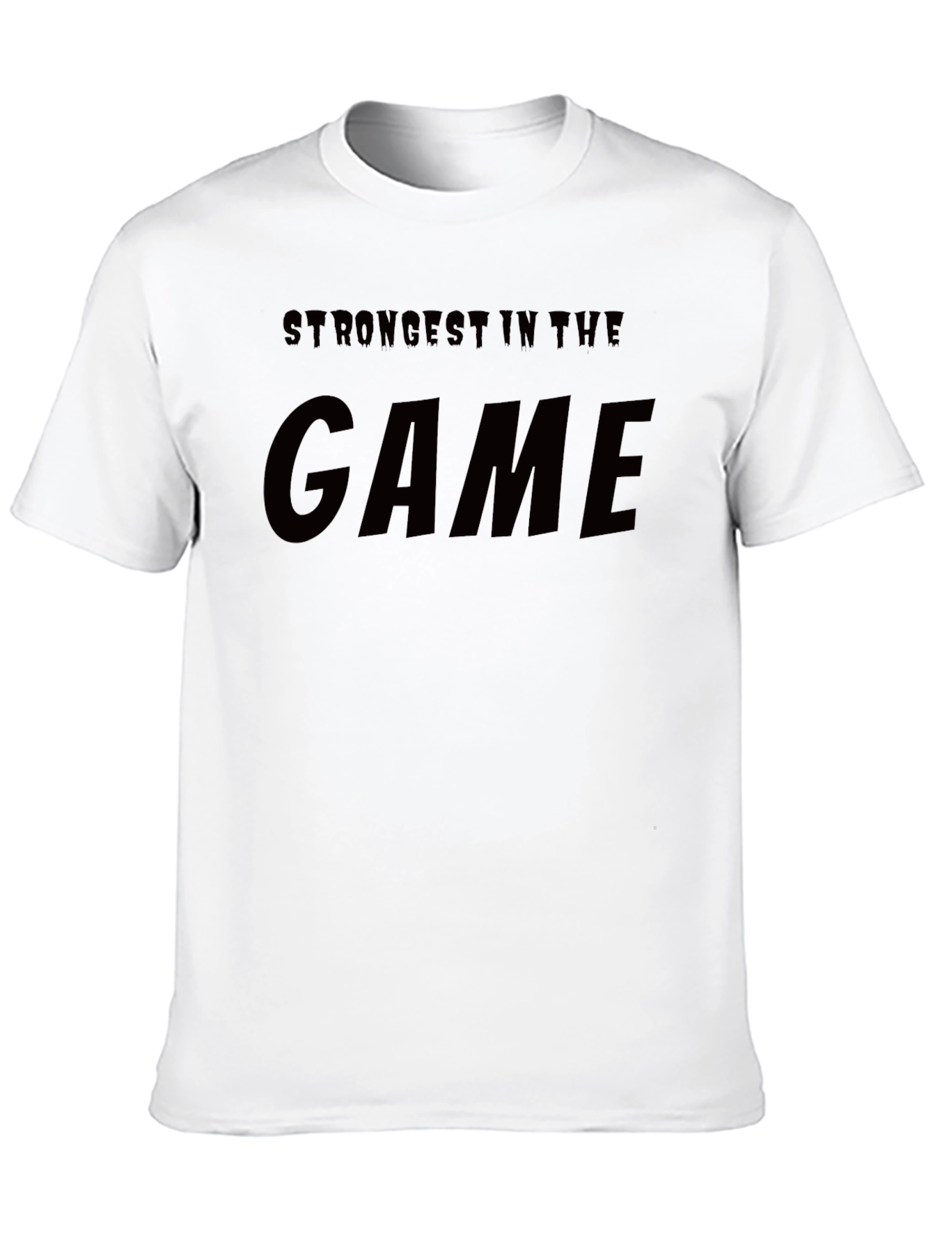 Black Strongest In The Game Black Graphic T-Shirt view 10