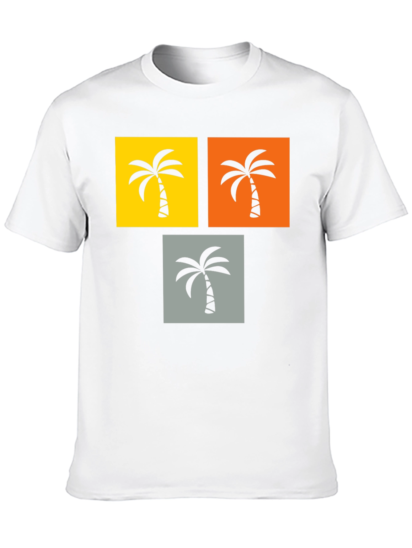 Black Tropical Palm Tree Graphic Tee - Black view 10
