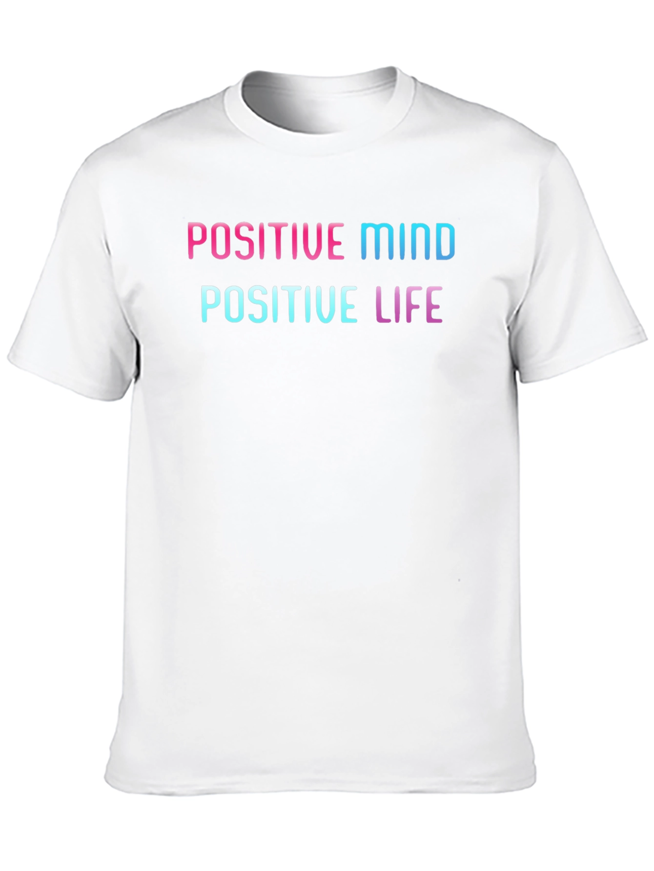Black Positive Mind Positive Life Graphic Tee view 10