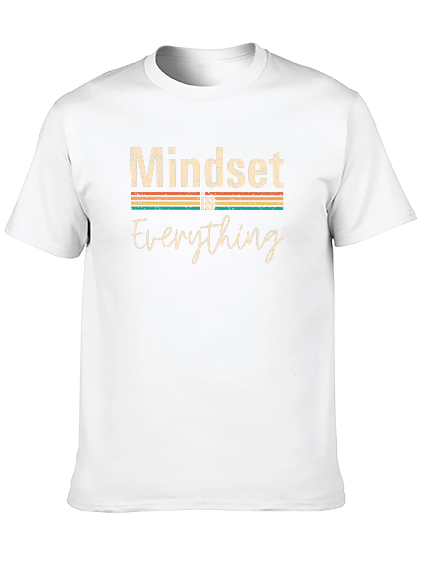 Black Mindset Is Everything Retro Graphic Tee view 10