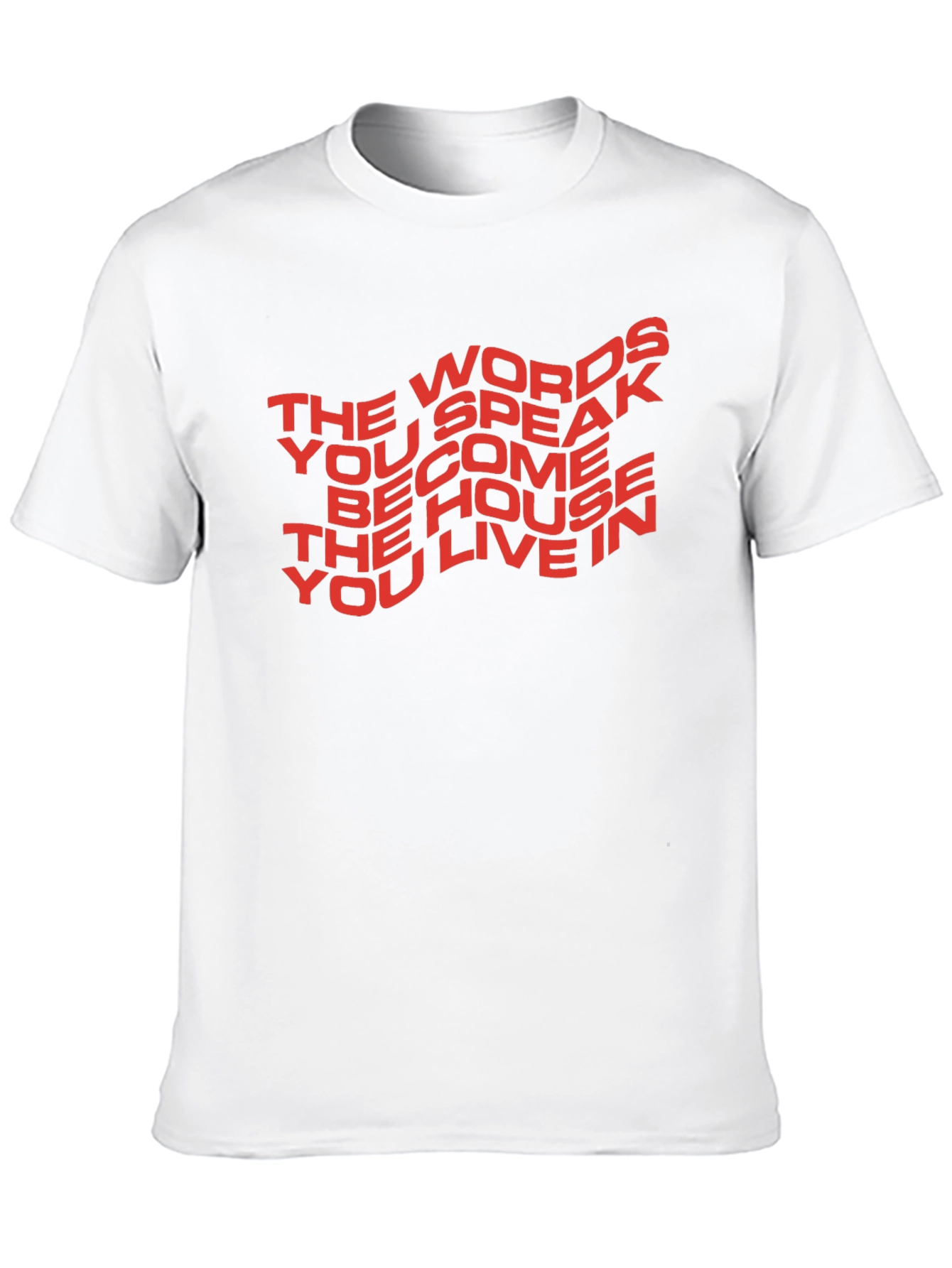 Black Motivational T-Shirt: The Words You Speak view 10