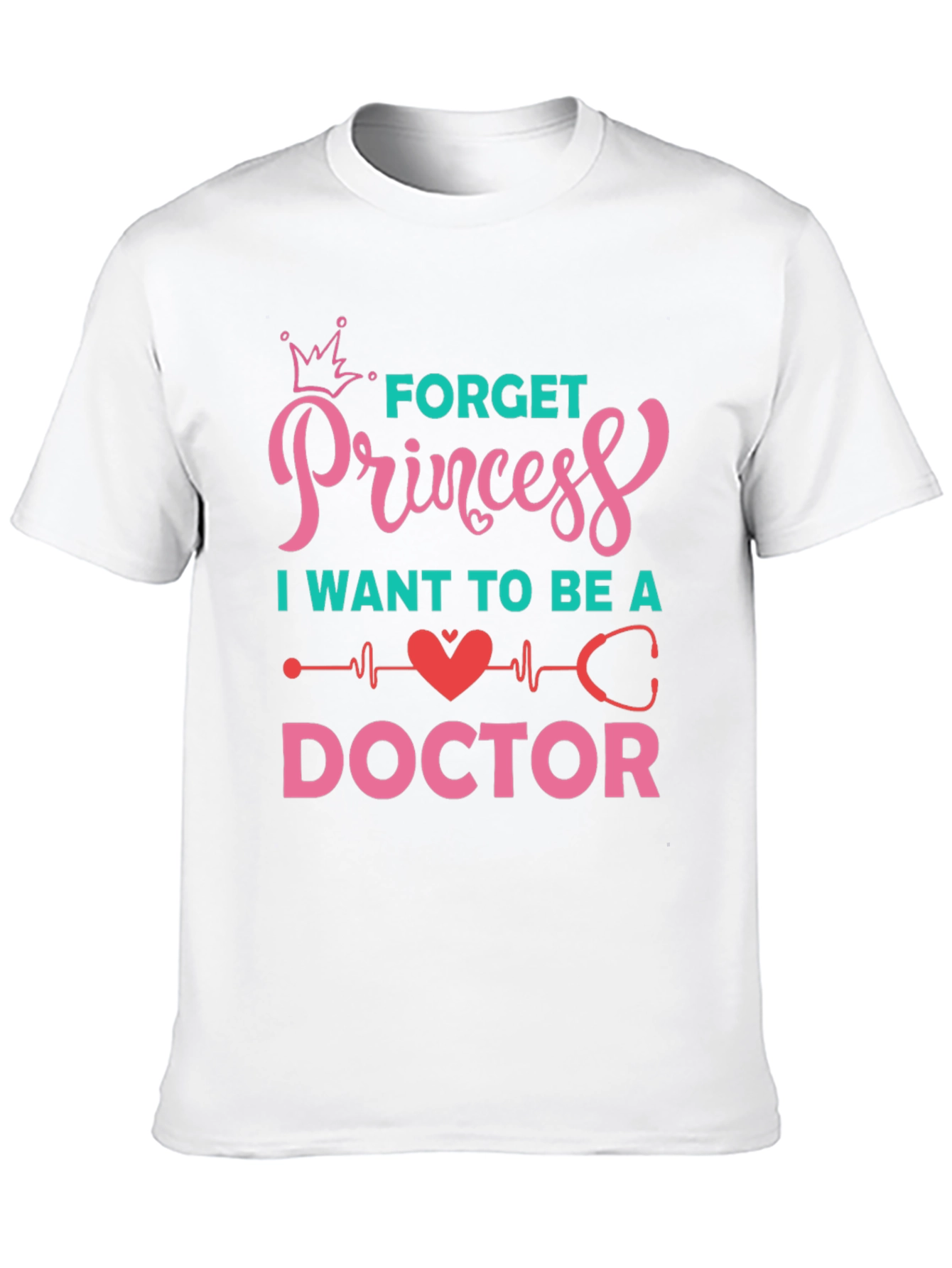 Black Forget Princess Be a Doctor Graphic Tee view 10