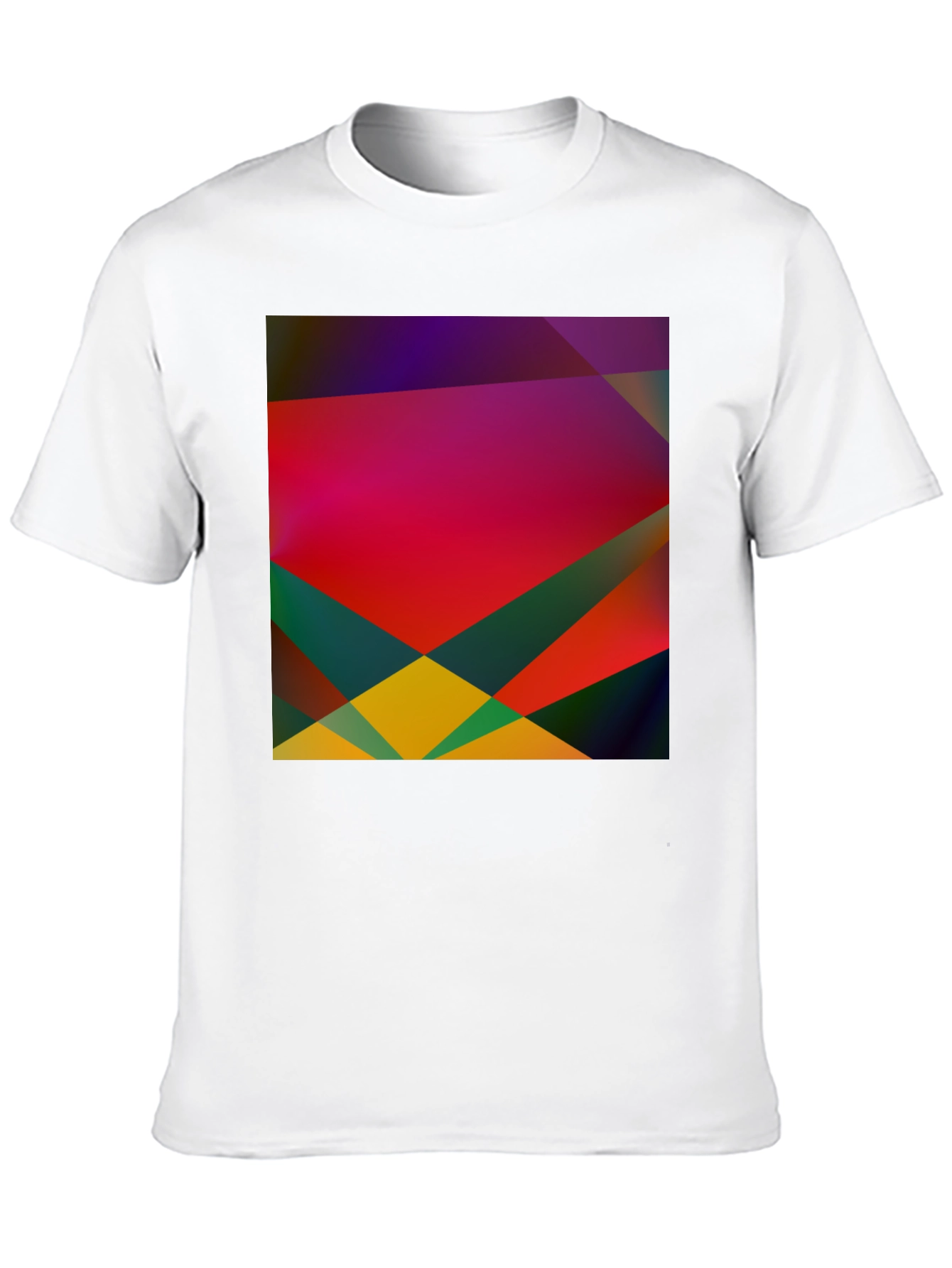 Black Geometric Abstract Art Black T-Shirt view 10