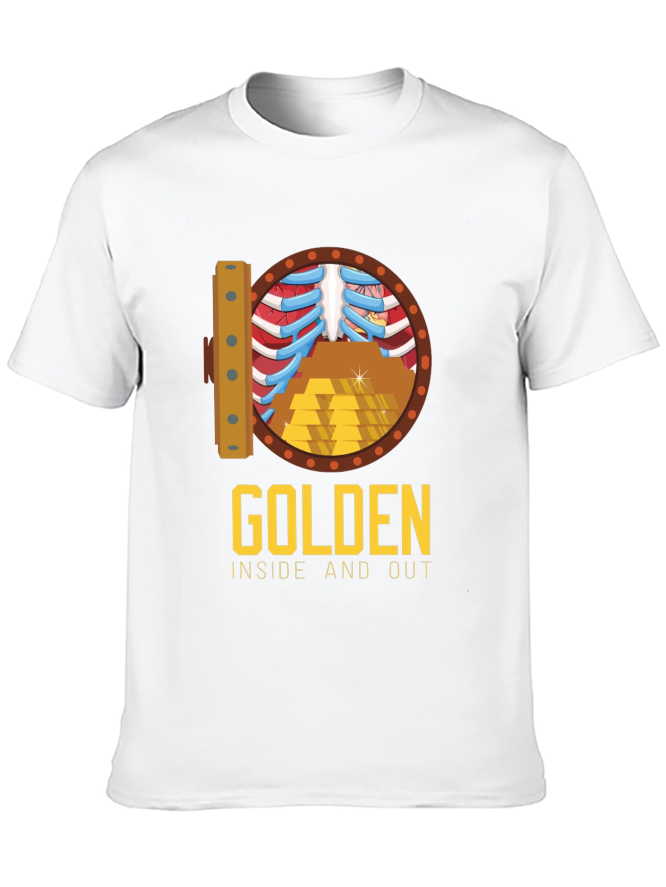 Black Golden Inside & Out Graphic Tee - Bold Style view 10