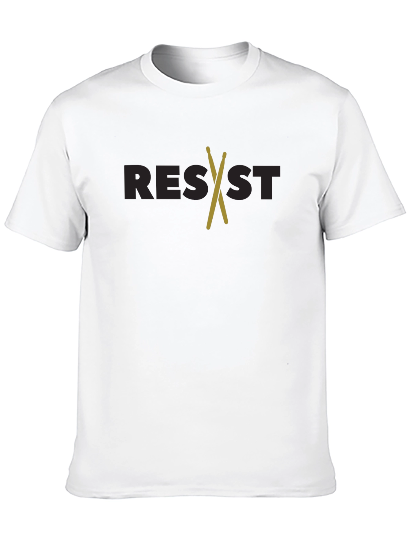 Black Resist Drumsticks Graphic Tee view 10