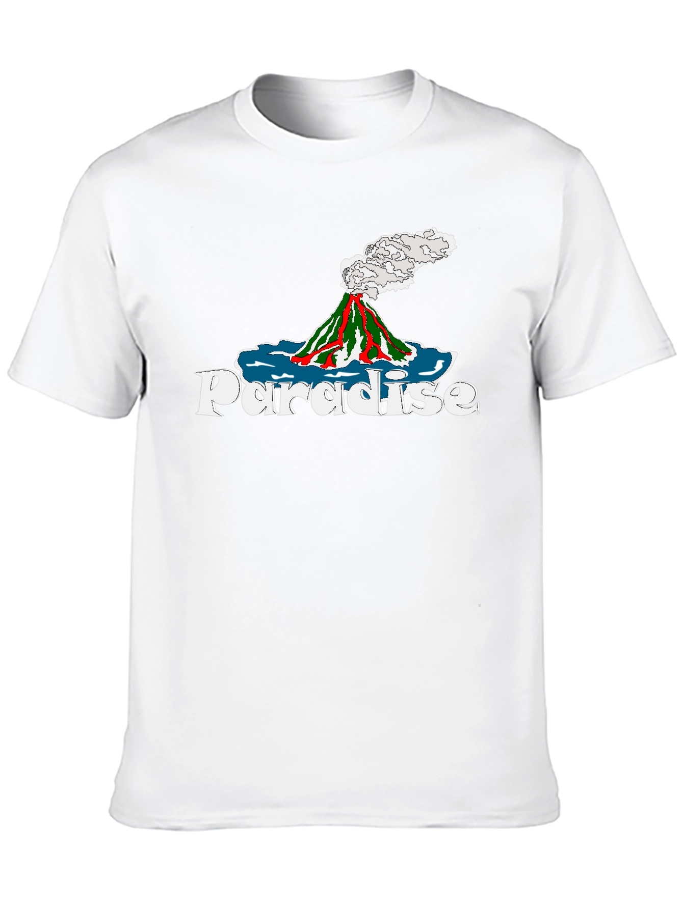 Black Paradise Volcano Graphic Tee - Island Style view 10