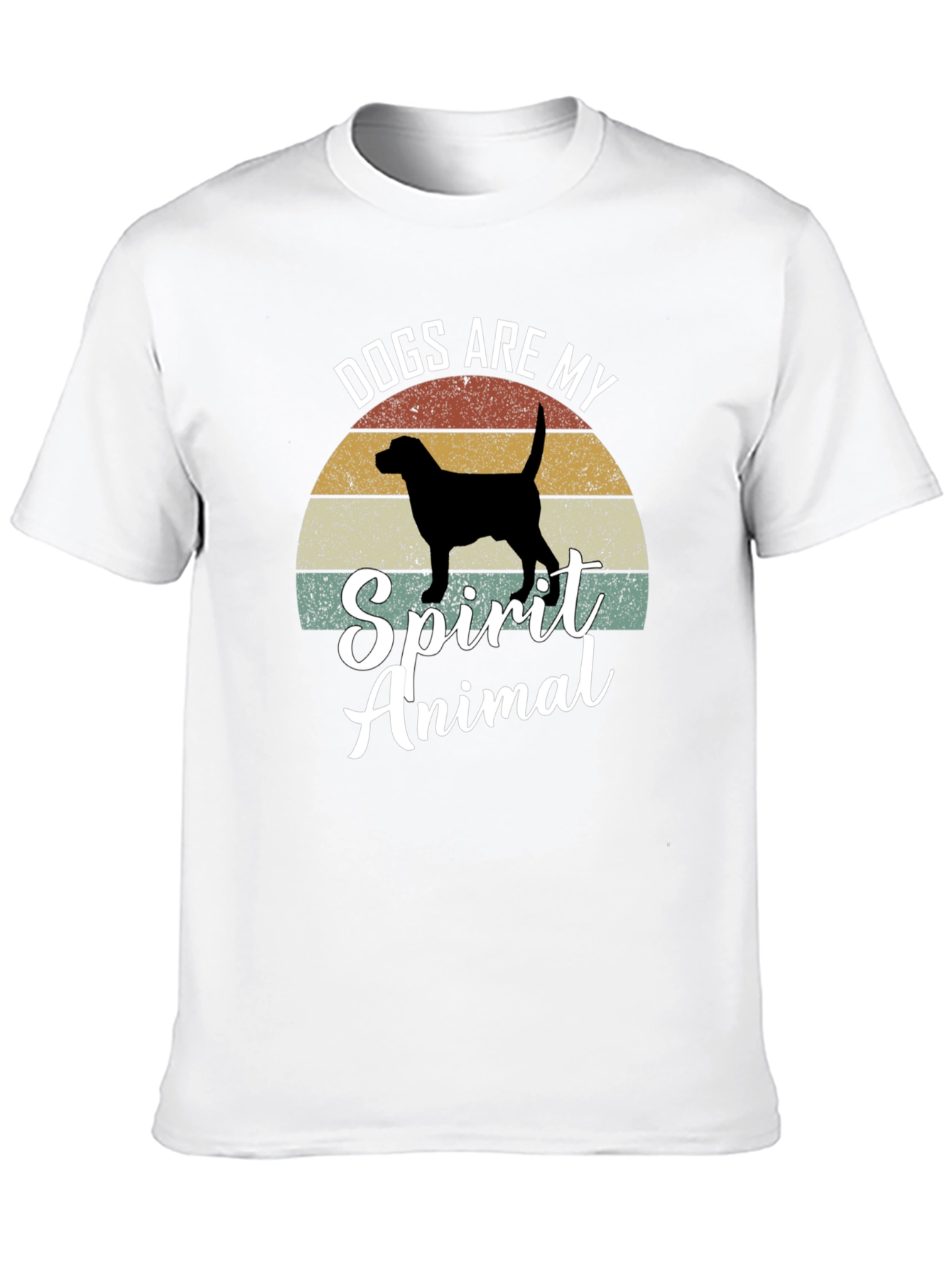 Black Dogs Are My Spirit Animal Graphic Tee view 10