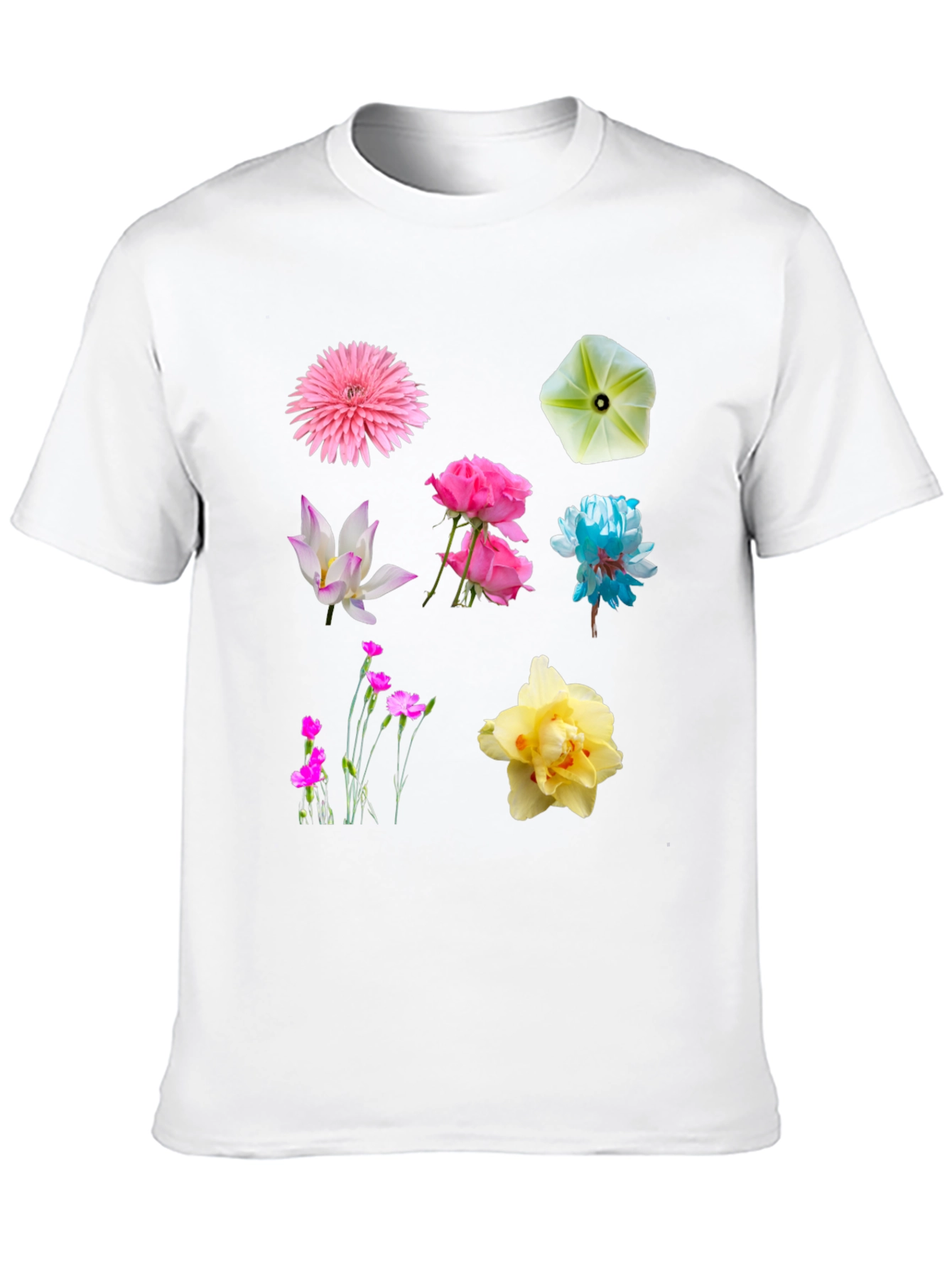 Black Floral Print Crew Neck T-Shirt view 10