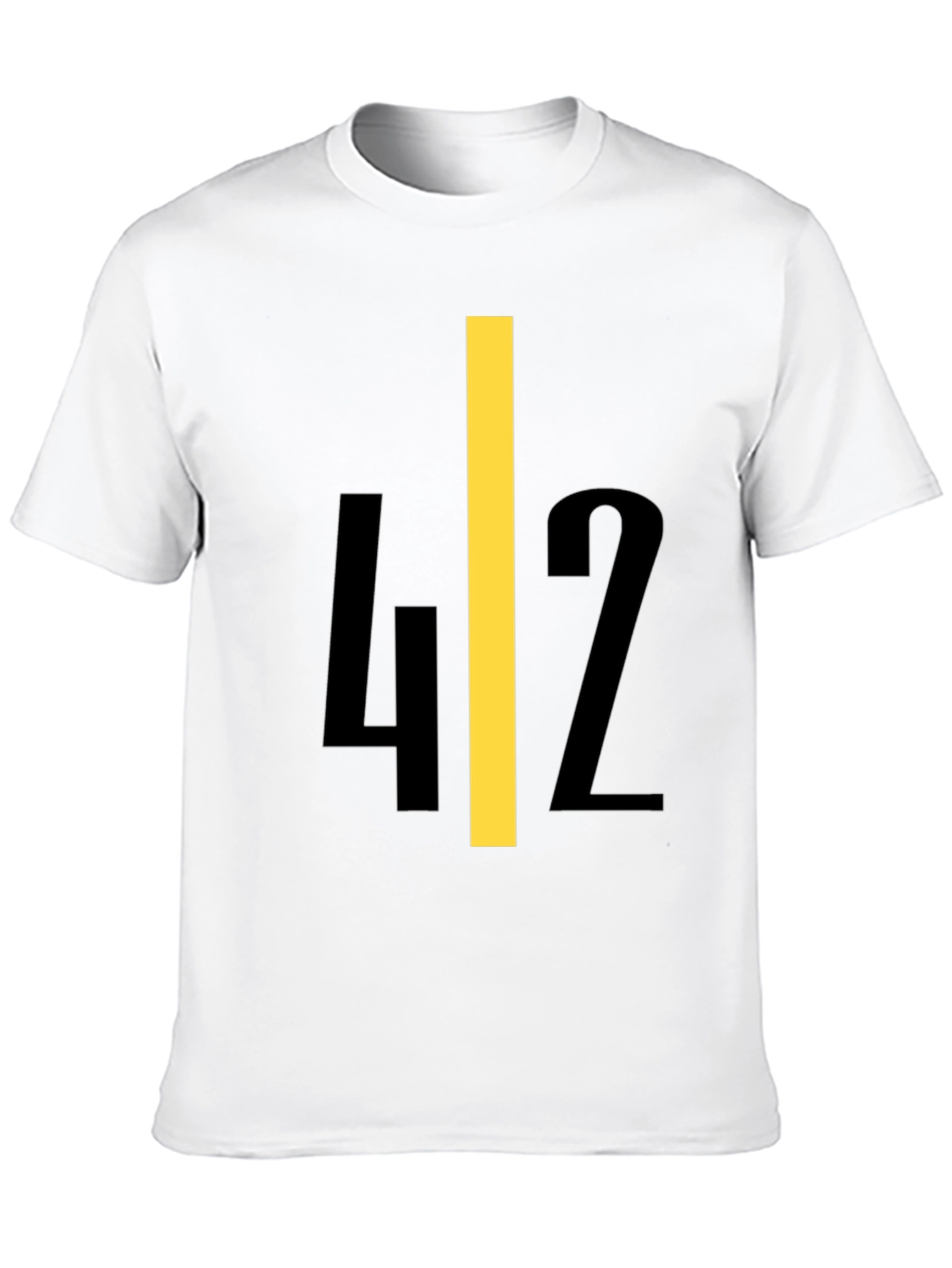 Black Bold Number 42 Graphic Tee - Black view 10