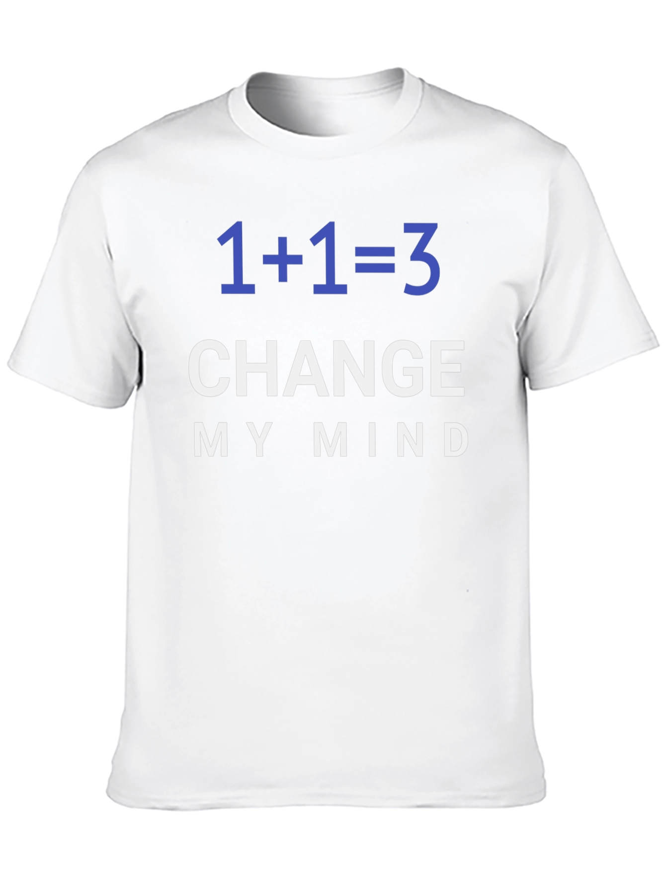 Black 1+1=3 Change My Mind Graphic Tee view 10