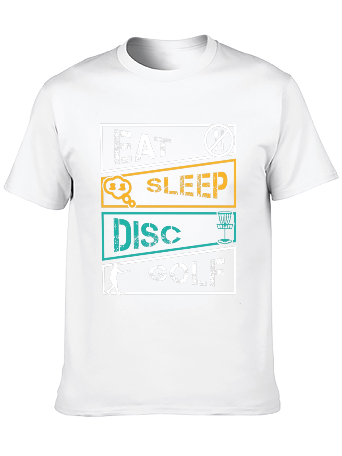 Black Eat Sleep Disc Golf T-Shirt view 10