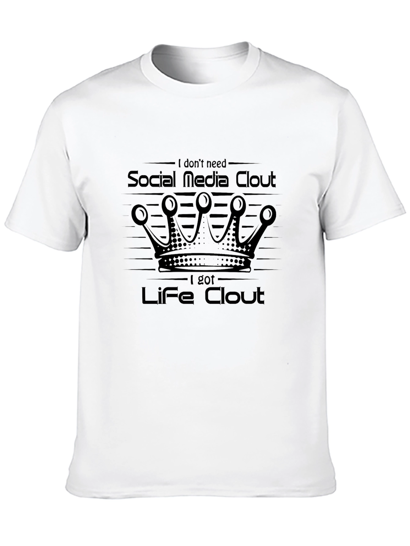 Black Life Clout T-Shirt - Social Media Statement Tee view 10