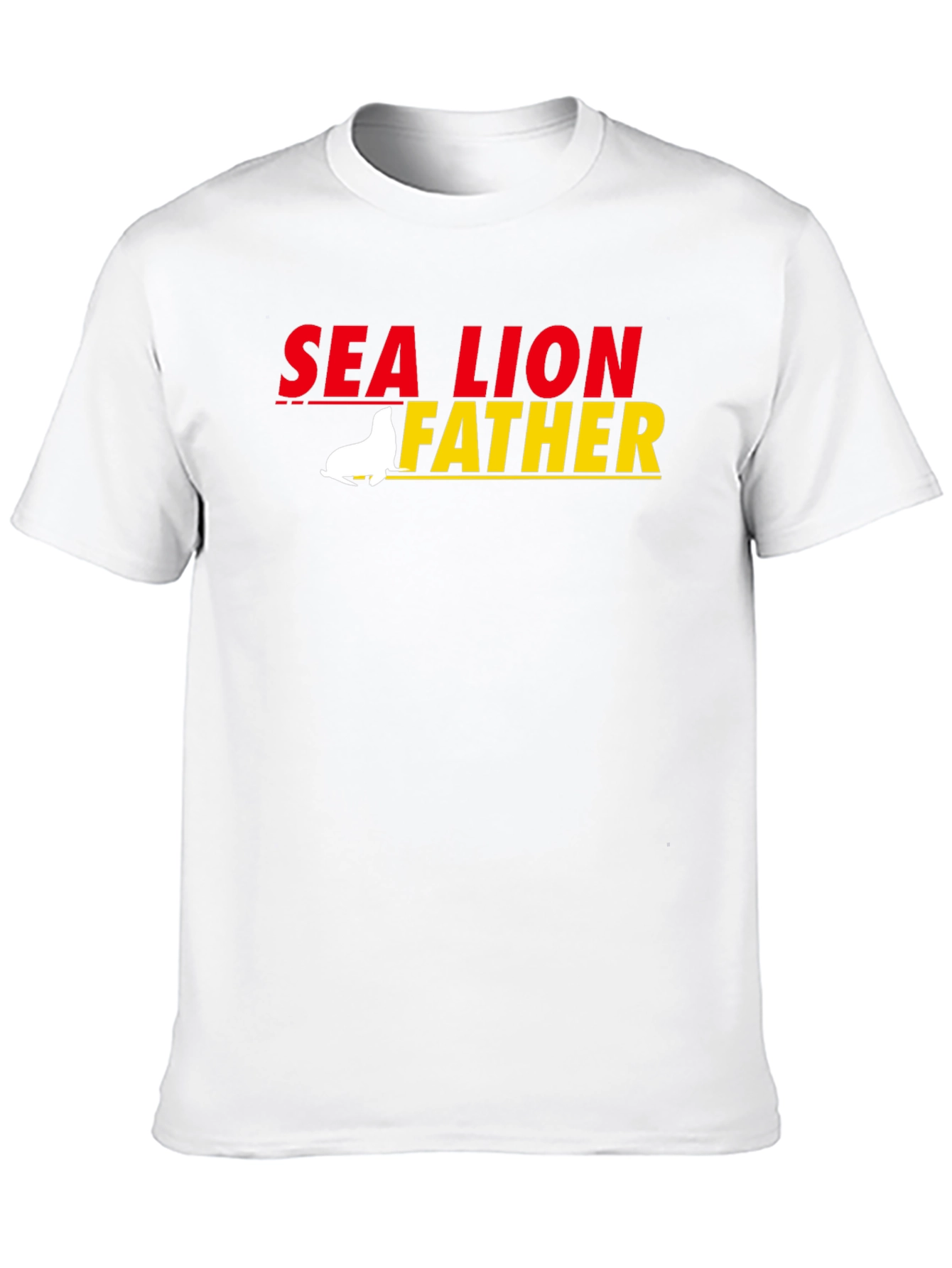 Black Sea Lion Father Graphic T-Shirt view 10