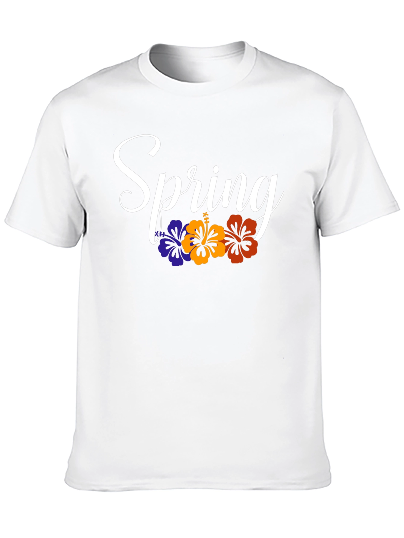 Black Spring Floral Graphic Tee - Men's Black T-Shirt view 10