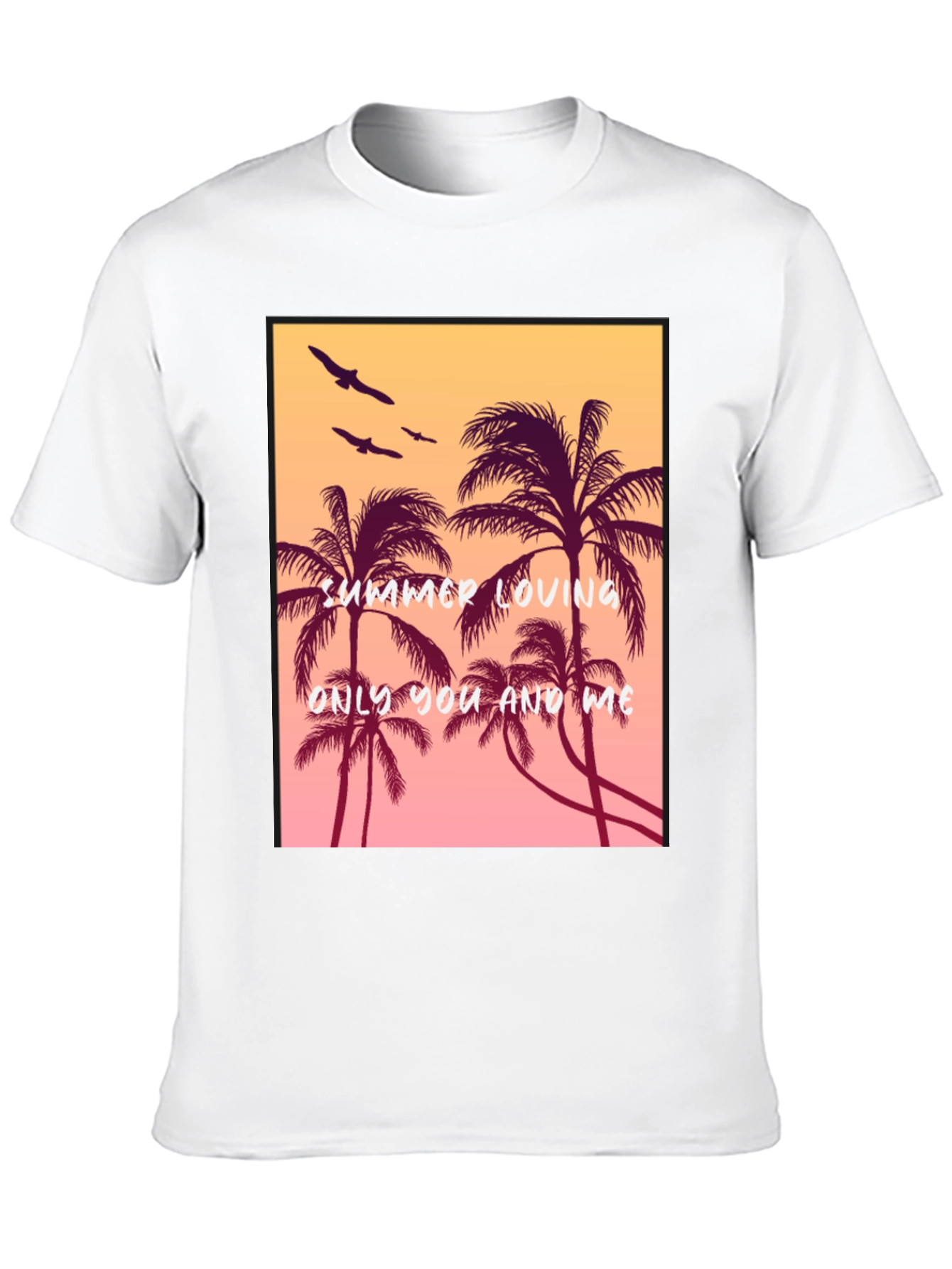 Black Summer Loving Palm Tree Graphic Tee view 10