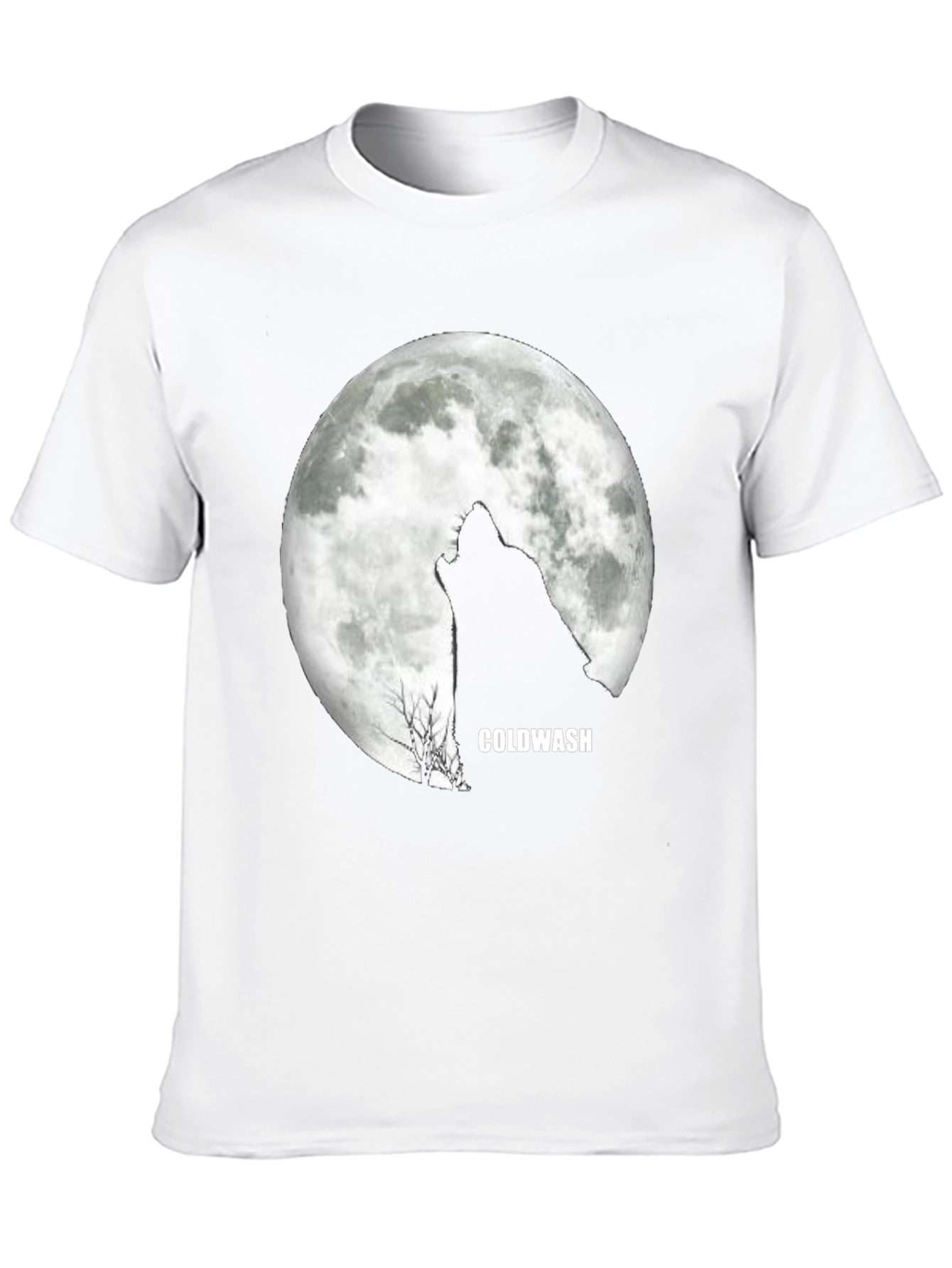 Black Wolf Howling Moon Black T-Shirt view 10