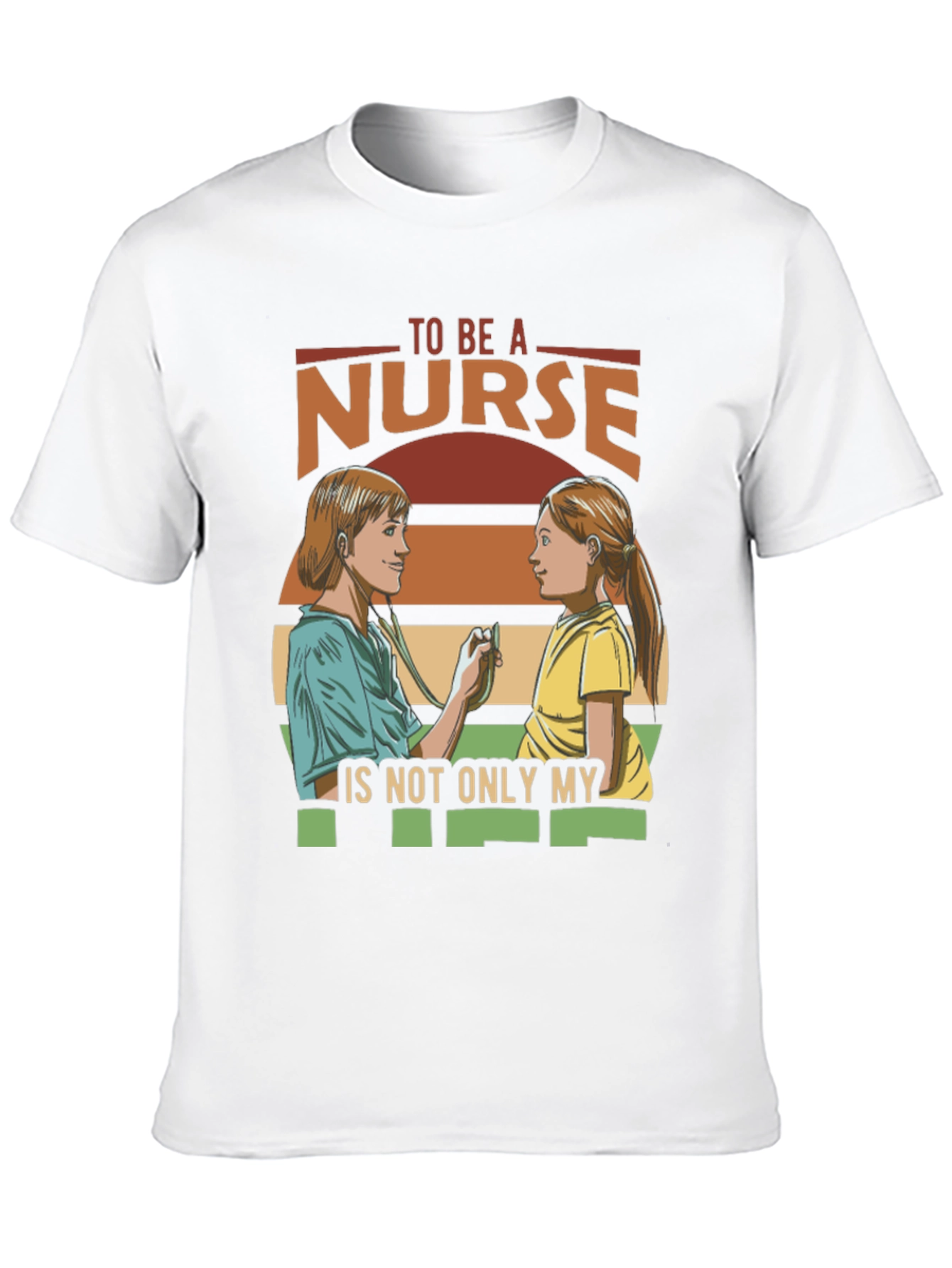 Black Nurse T-Shirt - To Be A Nurse My Vocation Tee view 10