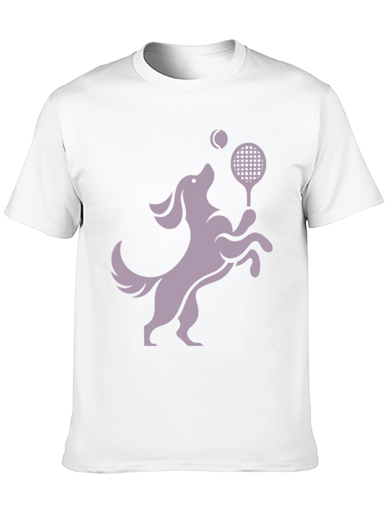 Black Dog Playing Tennis Black Graphic Tee view 10