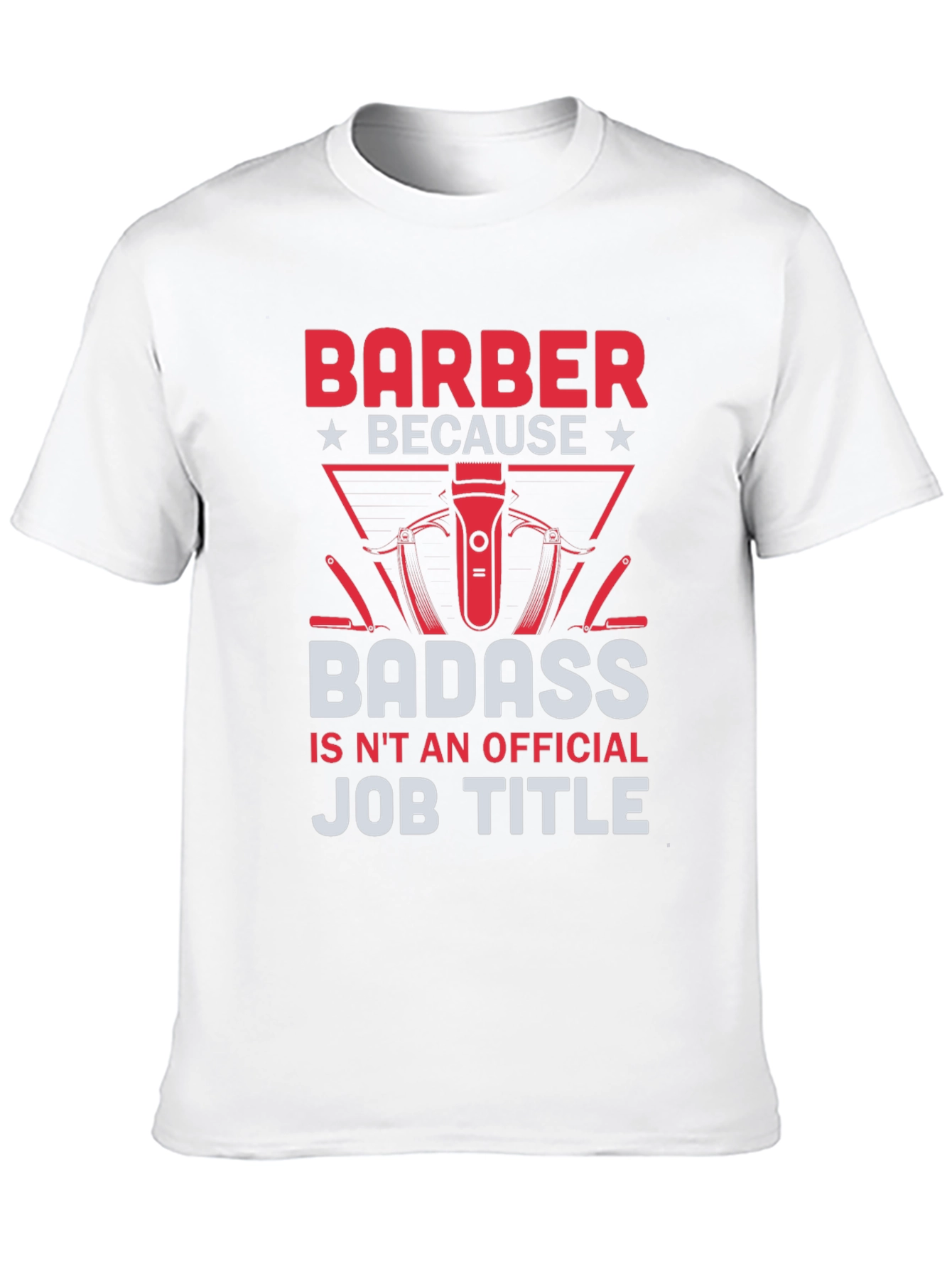 Black Barber Badass Graphic T-Shirt - Funny Barber Gift view 10